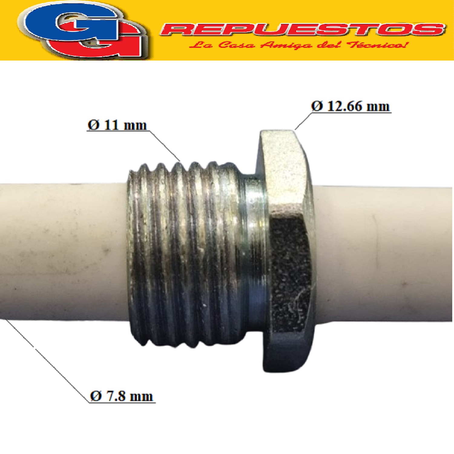 BUJIA CALEFACCION E 110 UNIVERSAL CON BUJE Y TUERCA