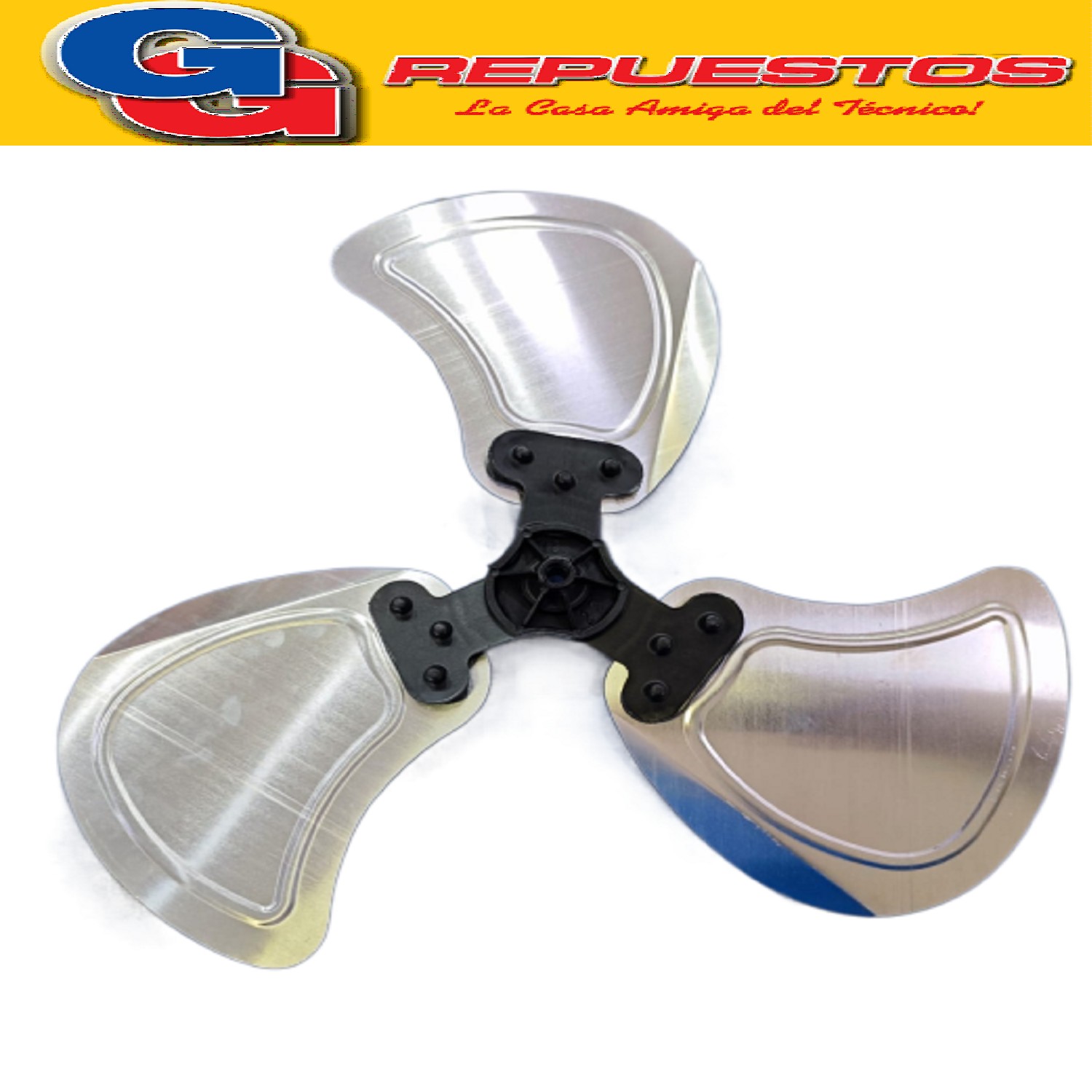 HELICE 18 EJE 8MM CON CHAVETA 3 ASPAS DE CHAPA LILIANA COMPATIBLE CON LOS MODELOS VP2003 + VP2004 + TO3285 x9 / VTFM18 / VPWB18M