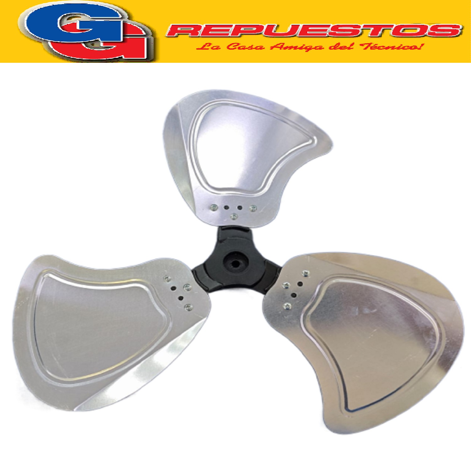 HELICE 18 EJE 8MM CON CHAVETA 3 ASPAS DE CHAPA LILIANA COMPATIBLE CON LOS MODELOS VP2003 + VP2004 + TO3285 x9 / VTFM18 / VPWB18M