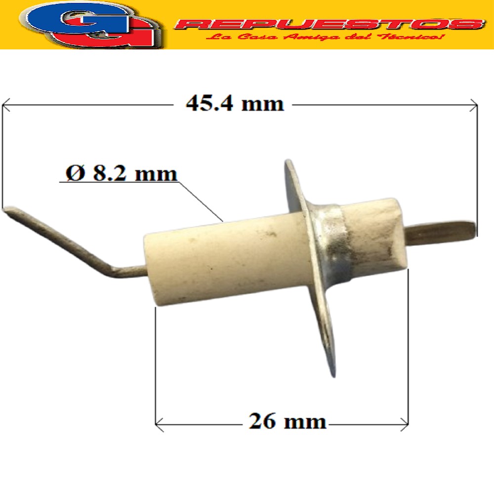 BUJIA CALEFACCION E-82 ESTUFA CTZ COPPENS ESKABE CON SOPORTE
