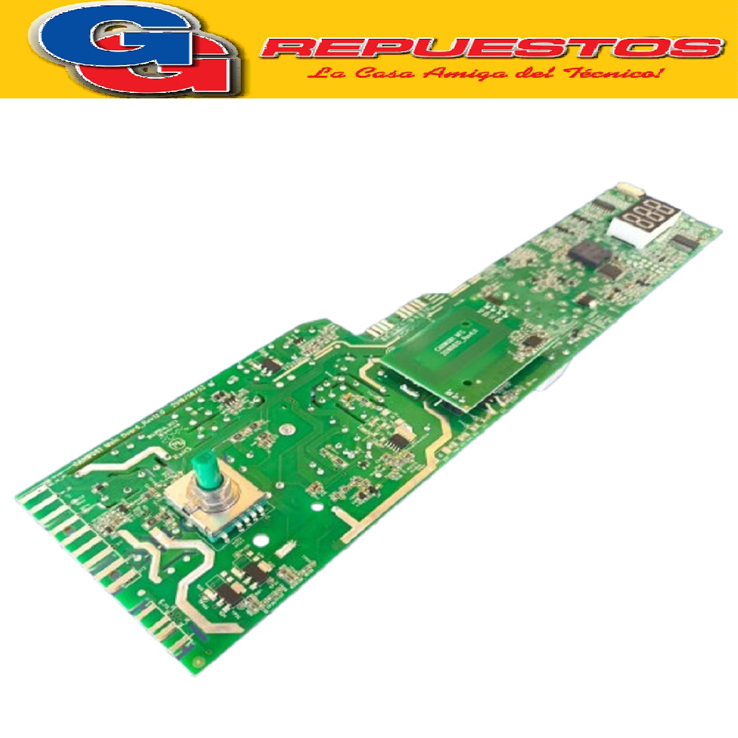 PLAQUETA ELECTRONICA CANDY VITA SMART CVST610T 2da SERIE N°  1000RPM CARGA SUPERIOR (UNIPLACA ORIGINAL) PLAQUETA
