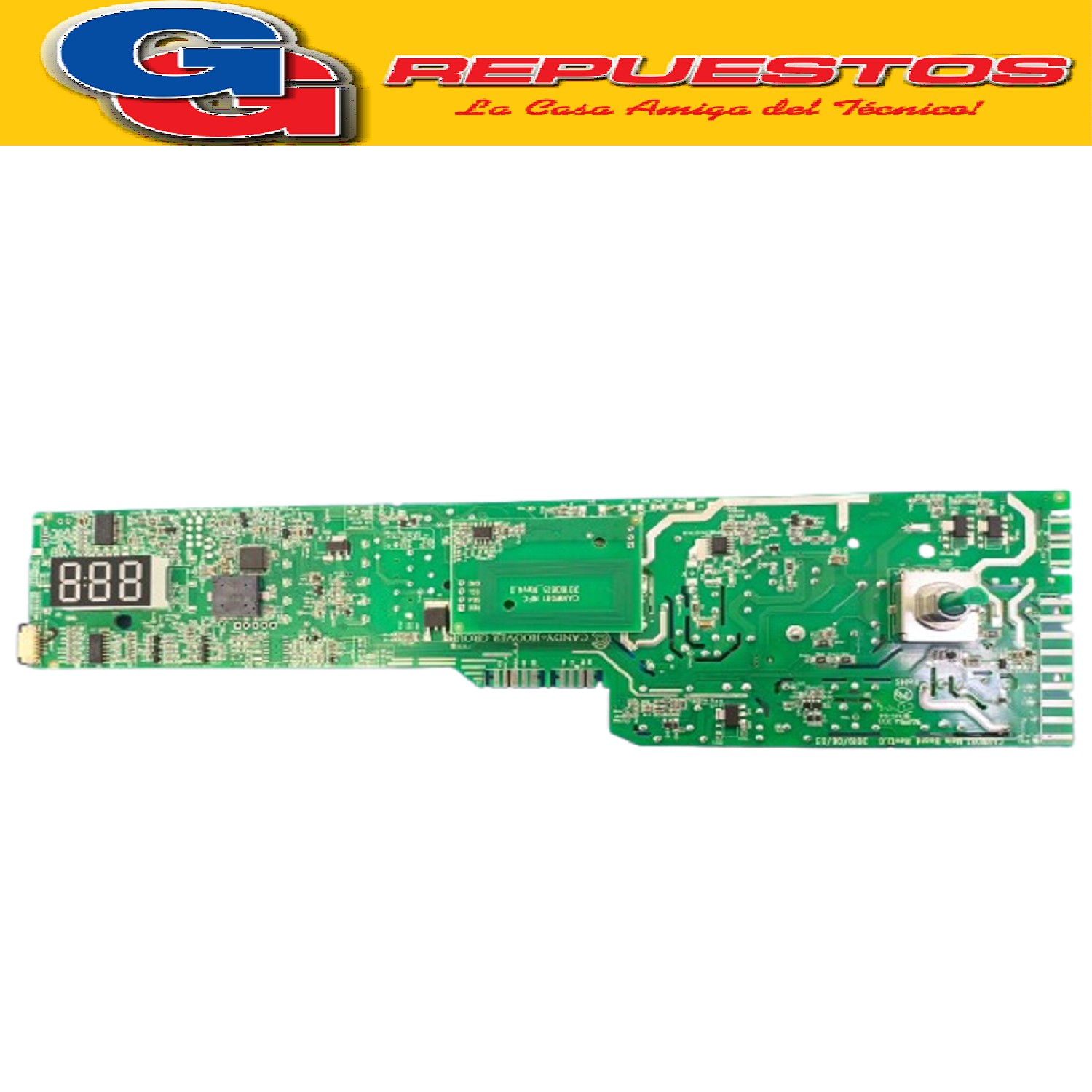 PLAQUETA ELECTRONICA CANDY VITA SMART CVST610T 2da SERIE N°  1000RPM CARGA SUPERIOR (UNIPLACA ORIGINAL) PLAQUETA