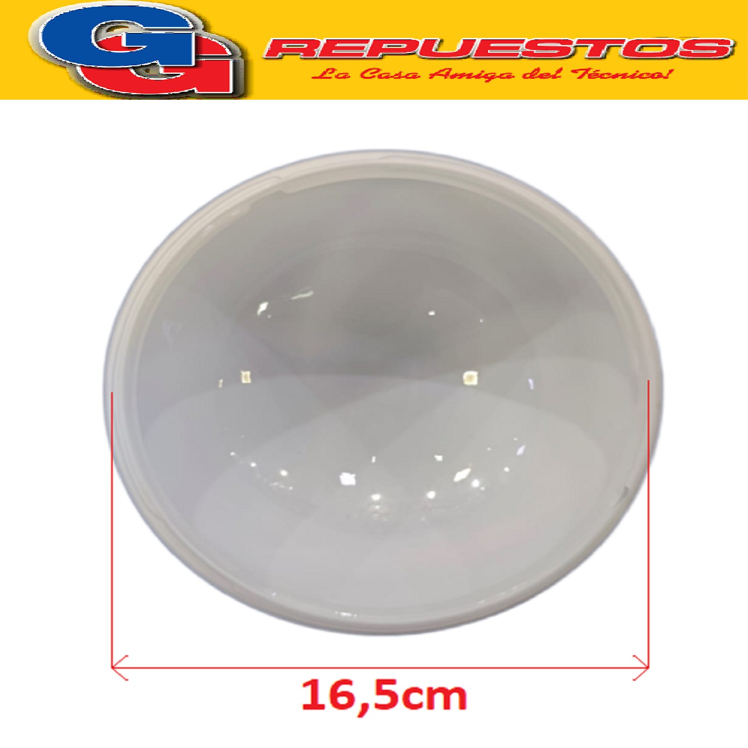 TULIPA DE VIDRIO PARA VENTILADOR DE TECHO LILIANA 300-W COMP ATIBLE CON LOS MODELOS VTHM315R / VTHM315R
