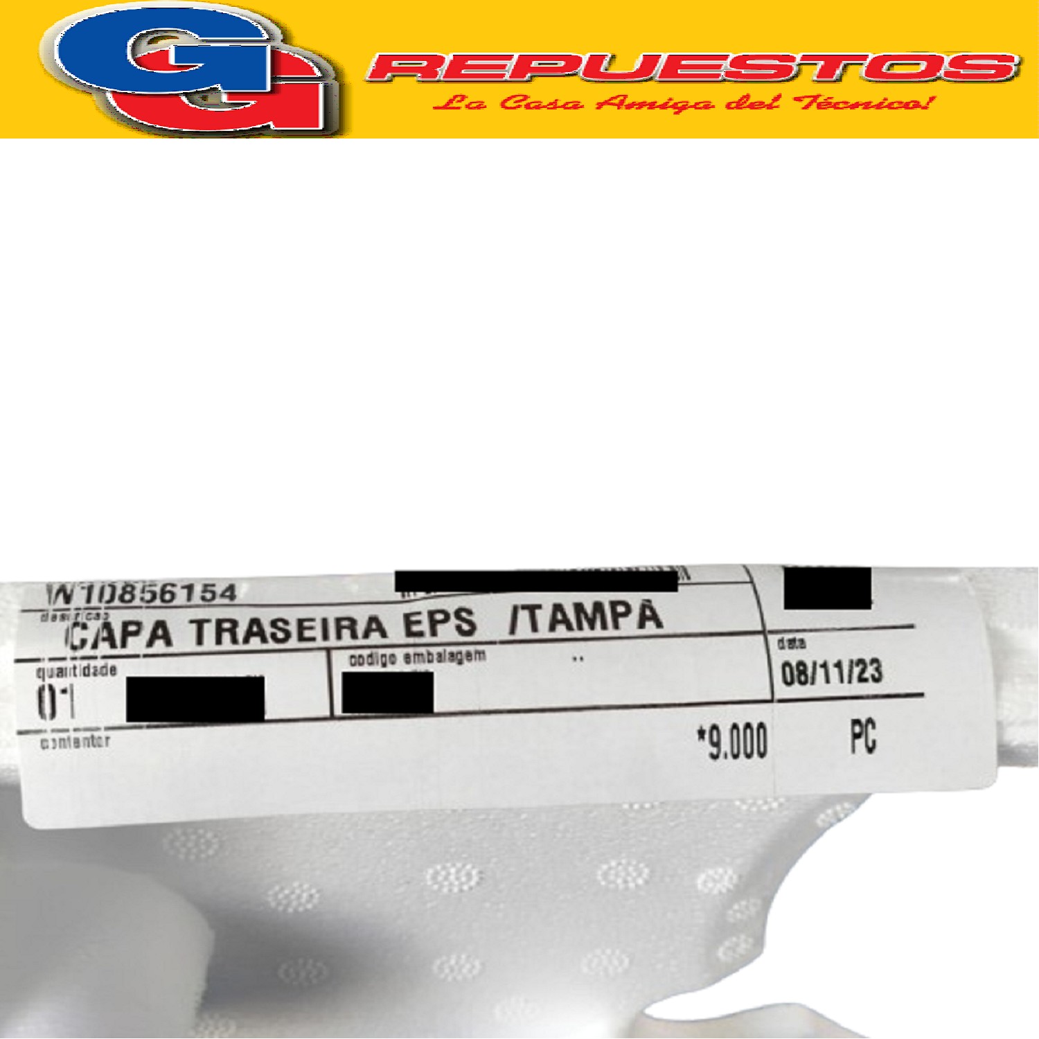 TAPA TRASERA DE TELGOPOR PARA HELADERA WHIRLPOOL - WRM39D2 - WRM42D1 - WRM42X1 - ERM30D1 - ERM31D1 - ERM38D1
MEDIDAS: 41CM X 36CM
W10856154 (WHIRLPOOL) TAPA TRASERA HELADERA ERM30 WRM42GK - WRM39X1
W10201179 (WHIRLPOOL) TAPA TRASERA HELADERA ERM30