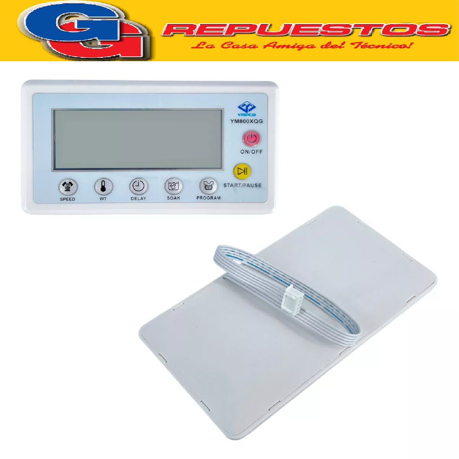 PLAQUETA UNIVERSAL YM800XQG PARA LAVARROPAS CARGA FRONTAL QU ALITY LINE QL-800X SOLO PARA MOTORES A CARBON CHG0312