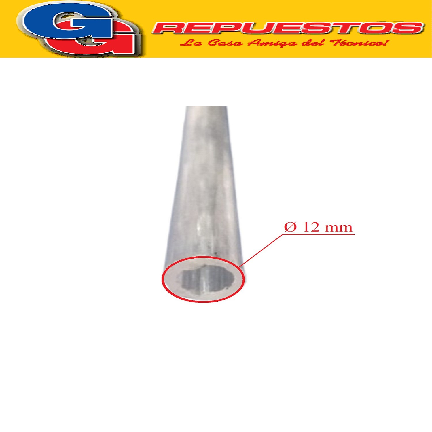 TUBO NIVEL DE AGUA GRUESO PLASTICO CALEFON ELECTRICO 26 CM  LARGO DIAMETRO 12MM