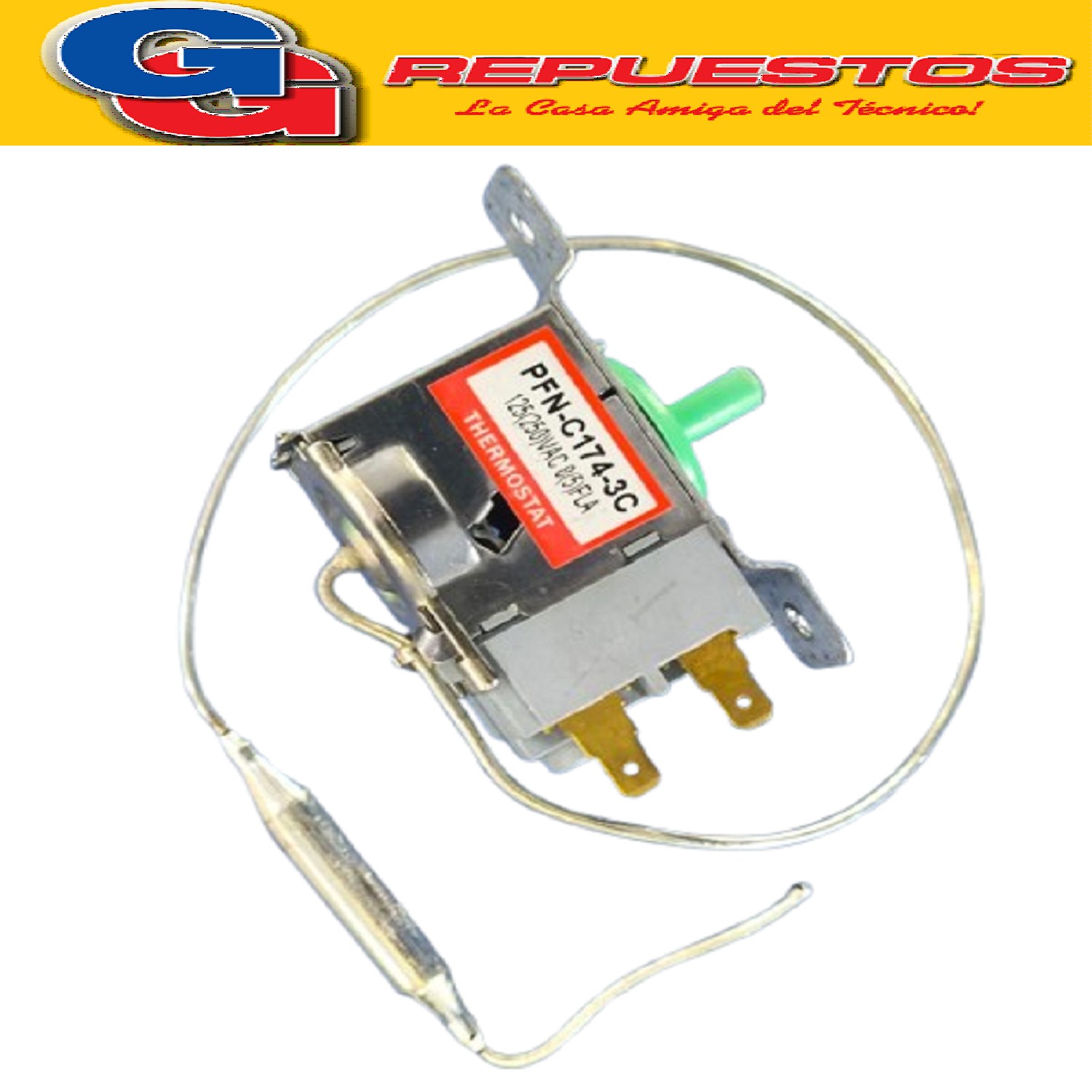 TERMOSTATO AUTOMATICO HELADERA NO FROST SAMSUNG NF PNF-C174- 3C 250V PFN-174S-03E 2 CONTACTOS PFNC174S03E
SAMSUNG TERMOSTATO SAMSUNG NF PFNC174S3C