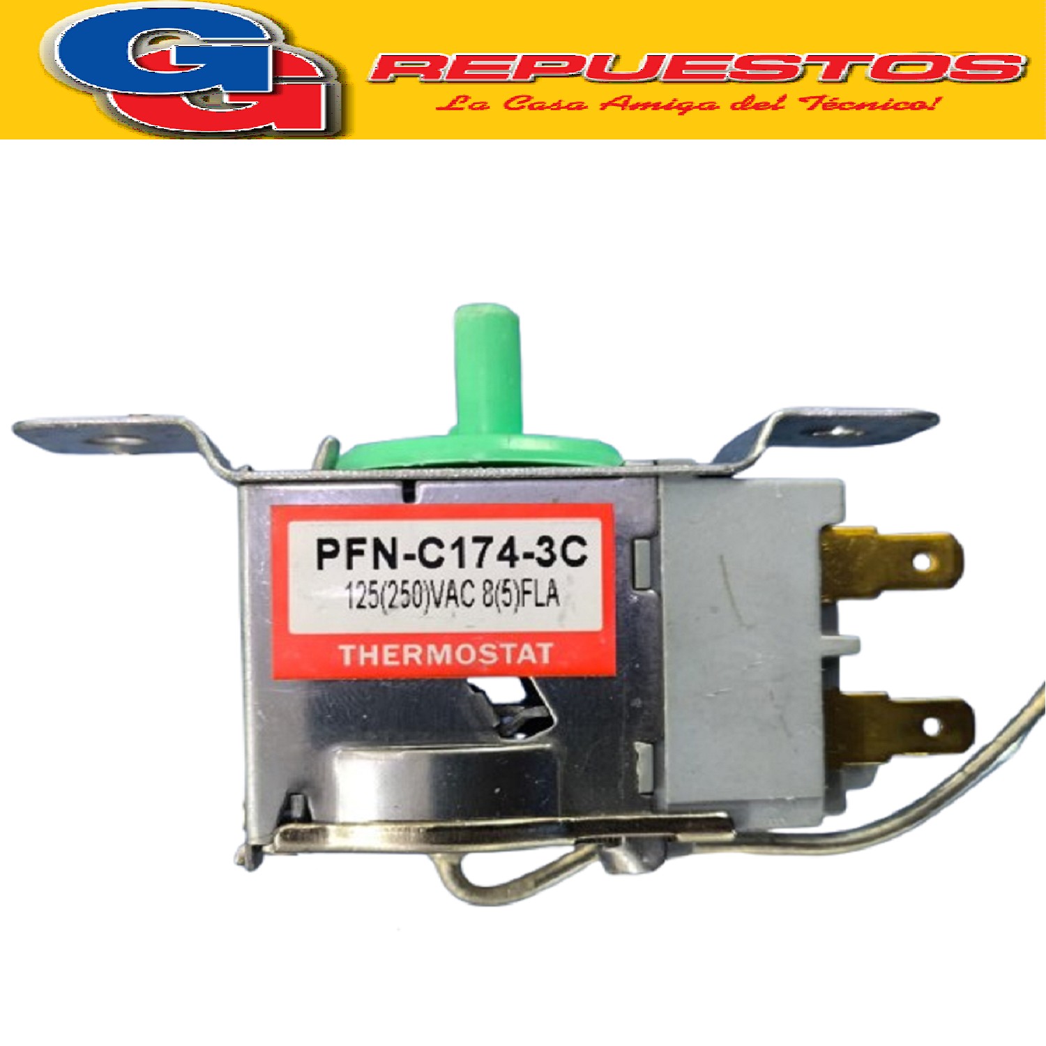 TERMOSTATO AUTOMATICO HELADERA NO FROST SAMSUNG NF PNF-C174- 3C 250V PFN-174S-03E 2 CONTACTOS PFNC174S03E
SAMSUNG TERMOSTATO SAMSUNG NF PFNC174S3C