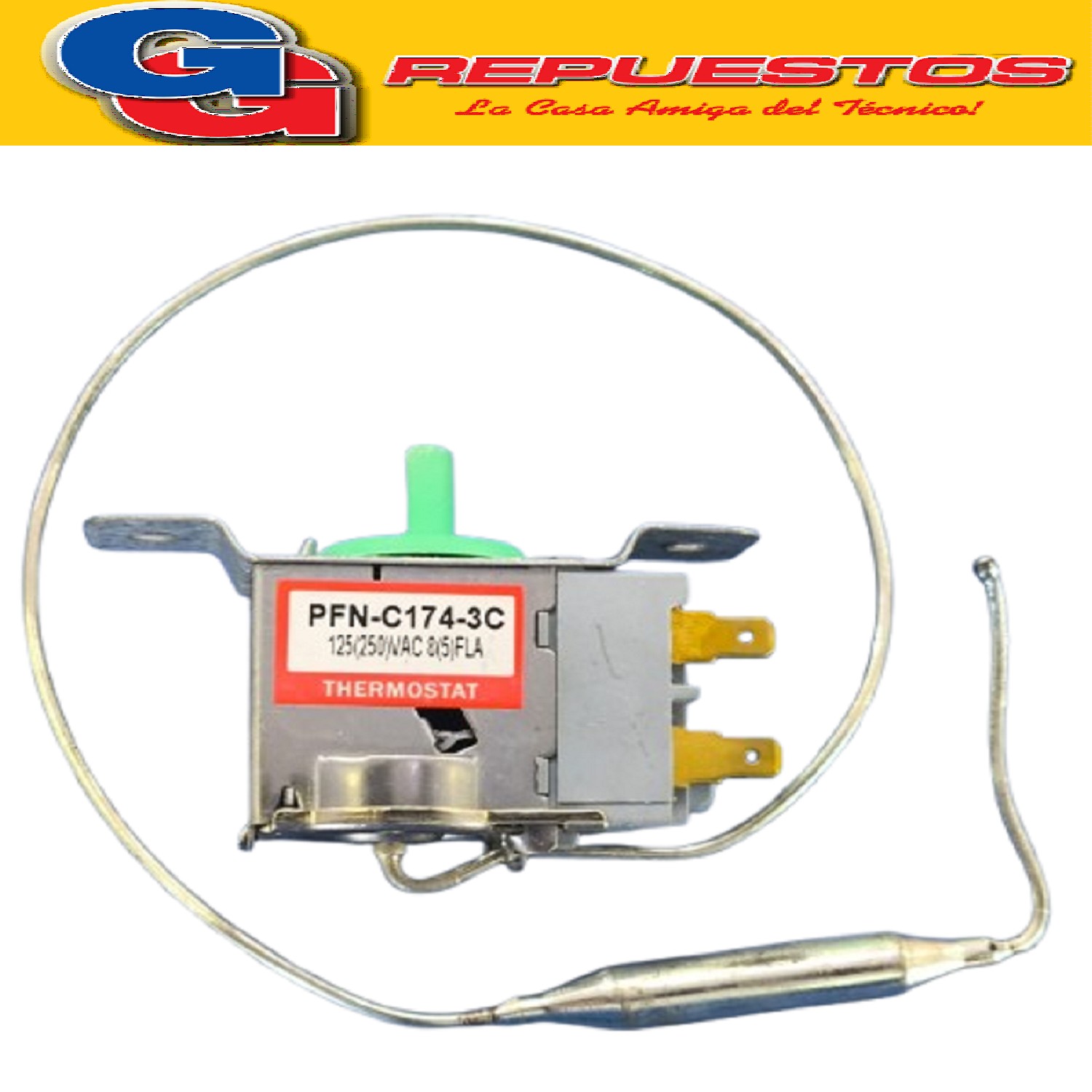 TERMOSTATO AUTOMATICO HELADERA NO FROST SAMSUNG NF PNF-C174- 3C 250V PFN-174S-03E 2 CONTACTOS PFNC174S03E
SAMSUNG TERMOSTATO SAMSUNG NF PFNC174S3C