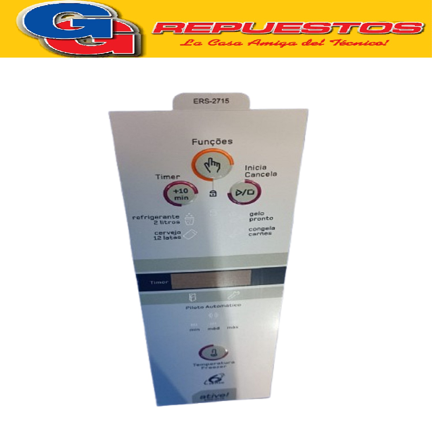 SERIGRAFIA PARA HELADERA WHIRLPOOL BRM47  BRM49 ERS-2715 SER IGRAFIA EMICOL EN PORTUGUES BRM47/49 HELADERA CONSUL WHIRLPOOL SER3001