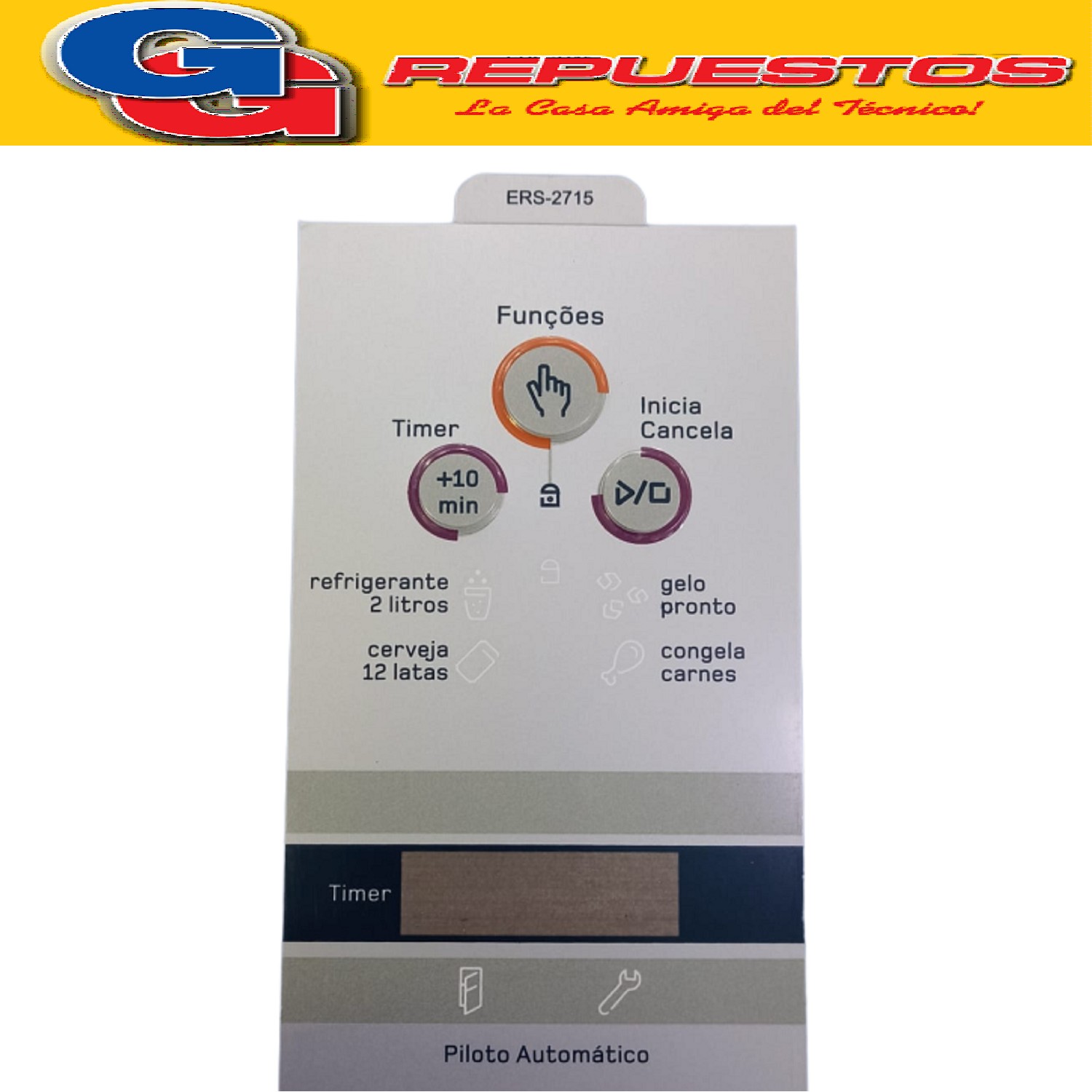 SERIGRAFIA PARA HELADERA WHIRLPOOL BRM47  BRM49 ERS-2715 SER IGRAFIA EMICOL EN PORTUGUES BRM47/49 HELADERA CONSUL WHIRLPOOL SER3001