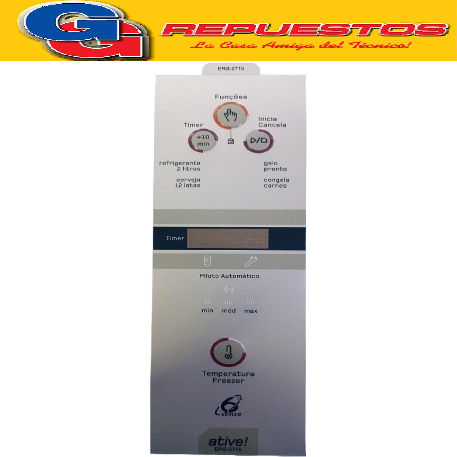 SERIGRAFIA PARA HELADERA WHIRLPOOL BRM47  BRM49 ERS-2715 SER IGRAFIA EMICOL EN PORTUGUES BRM47/49 HELADERA CONSUL WHIRLPOOL SER3001