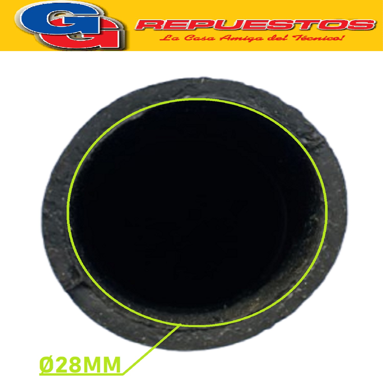 CODO DE SALIDA CUBA / BOMBA COMPATIBLE CON LG CARGA SUPERIOR CORTO LARGO 18.5CM TOTAL / 12 LOMOS
DIAMETRO DE BOCA 28MM