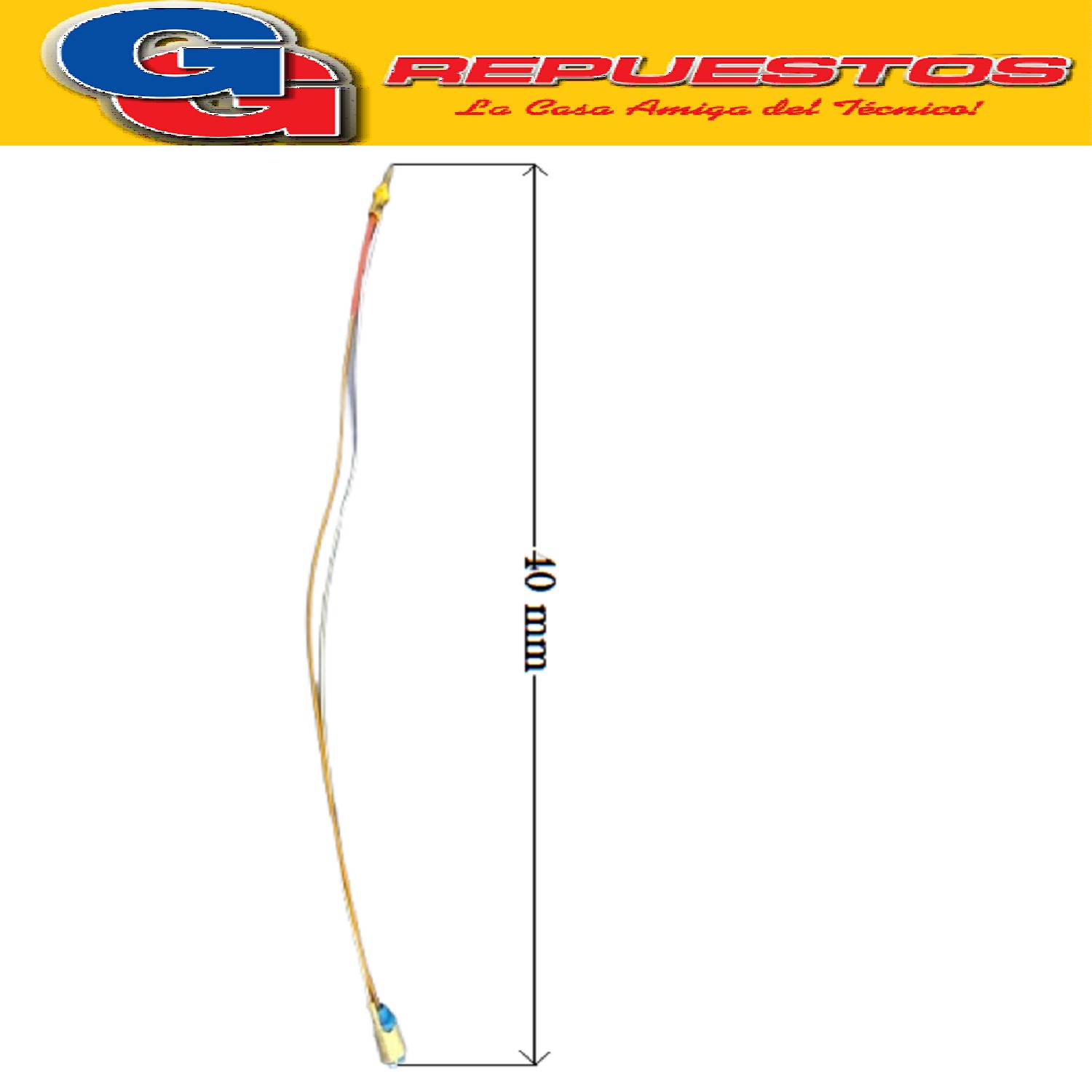 TERMOCUPLA COAXIAL COCINA 400 MM PARA ESCORIAL