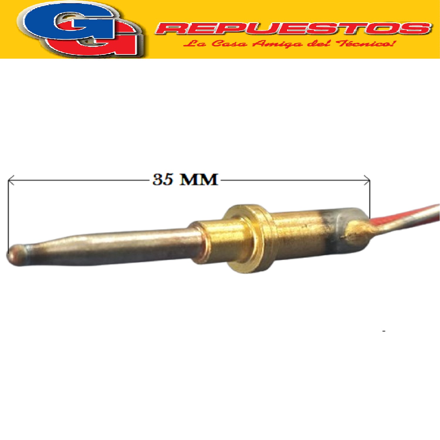 TERMOCUPLA COAXIAL COCINA PARA ESCORIAL 190 MM