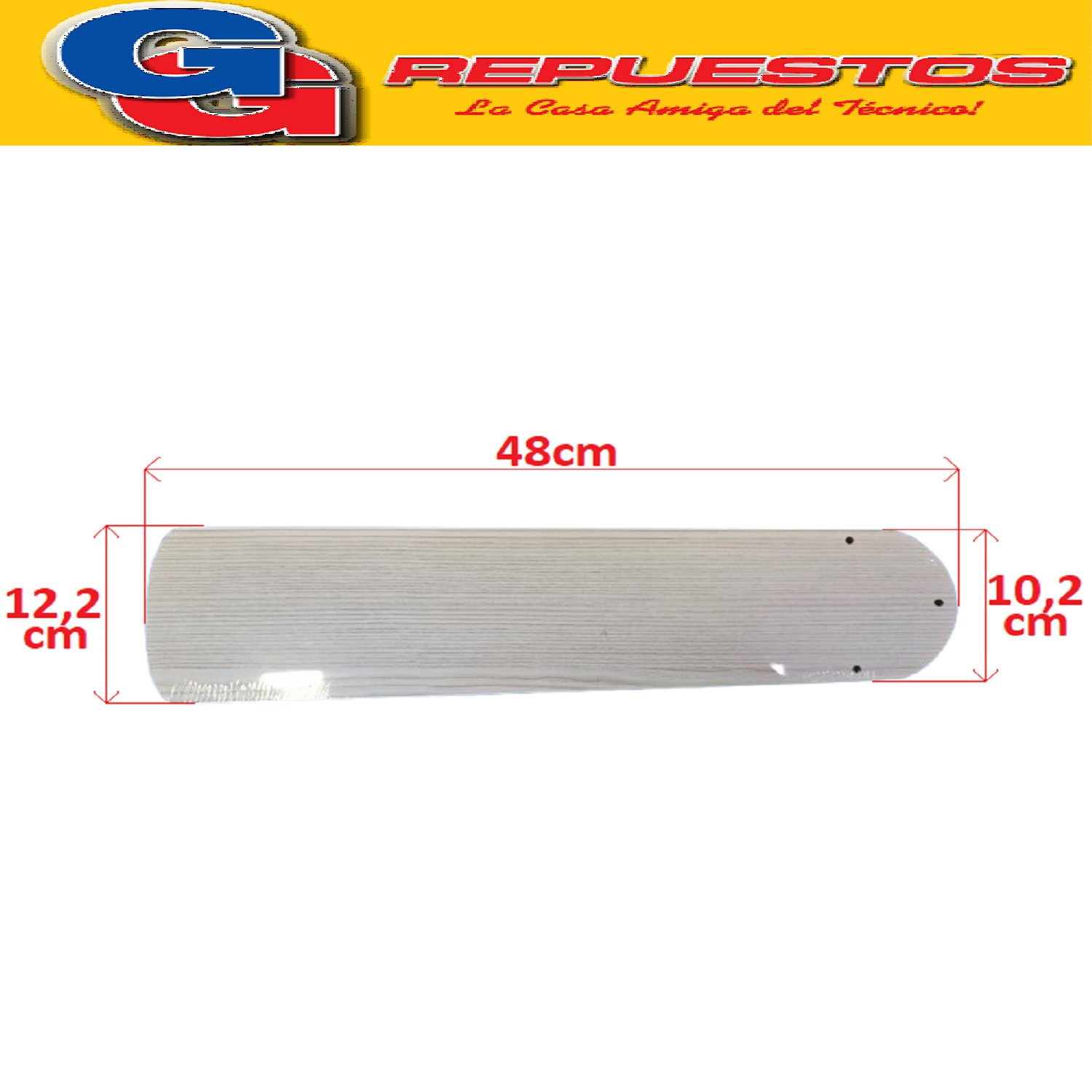 PALA DE MADERA BLANCO VINTAGE/NEGRO LISO VTHM415-S PARA VENT ILADOR DE TECHO LILIANA COMPATIBLE CON LOS MODELOS VTHM415 / VTHM415R / VTHM415 / VTHM415R 
VIENE X5 PALAS Insumo compuesto x 5 unidades (DE UN LADO BLANCO Y DEL OTRO NEGRO) HELICE