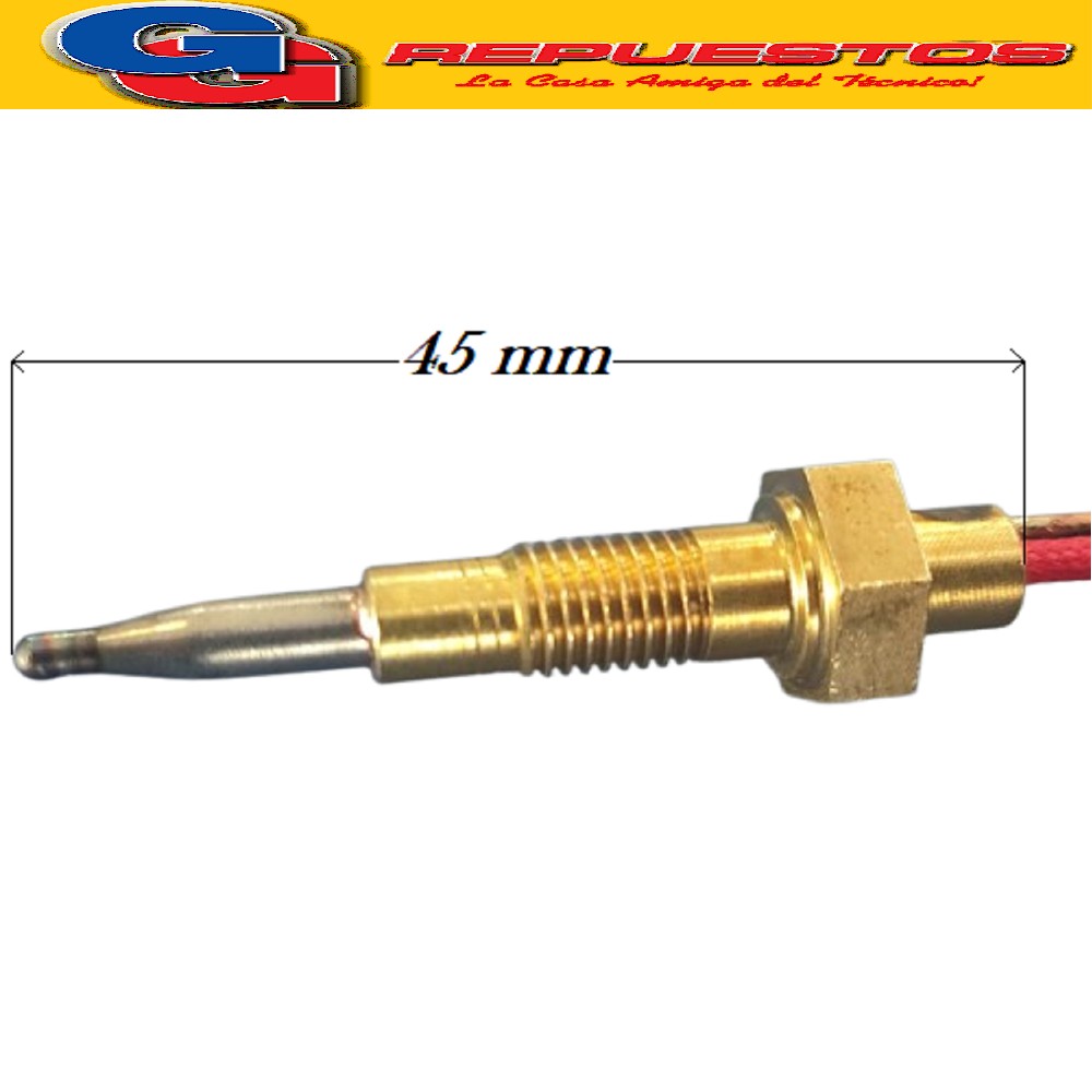 TERMOCUPLA COAXIAL COCINA 1500 MM PIN Y TUERCA