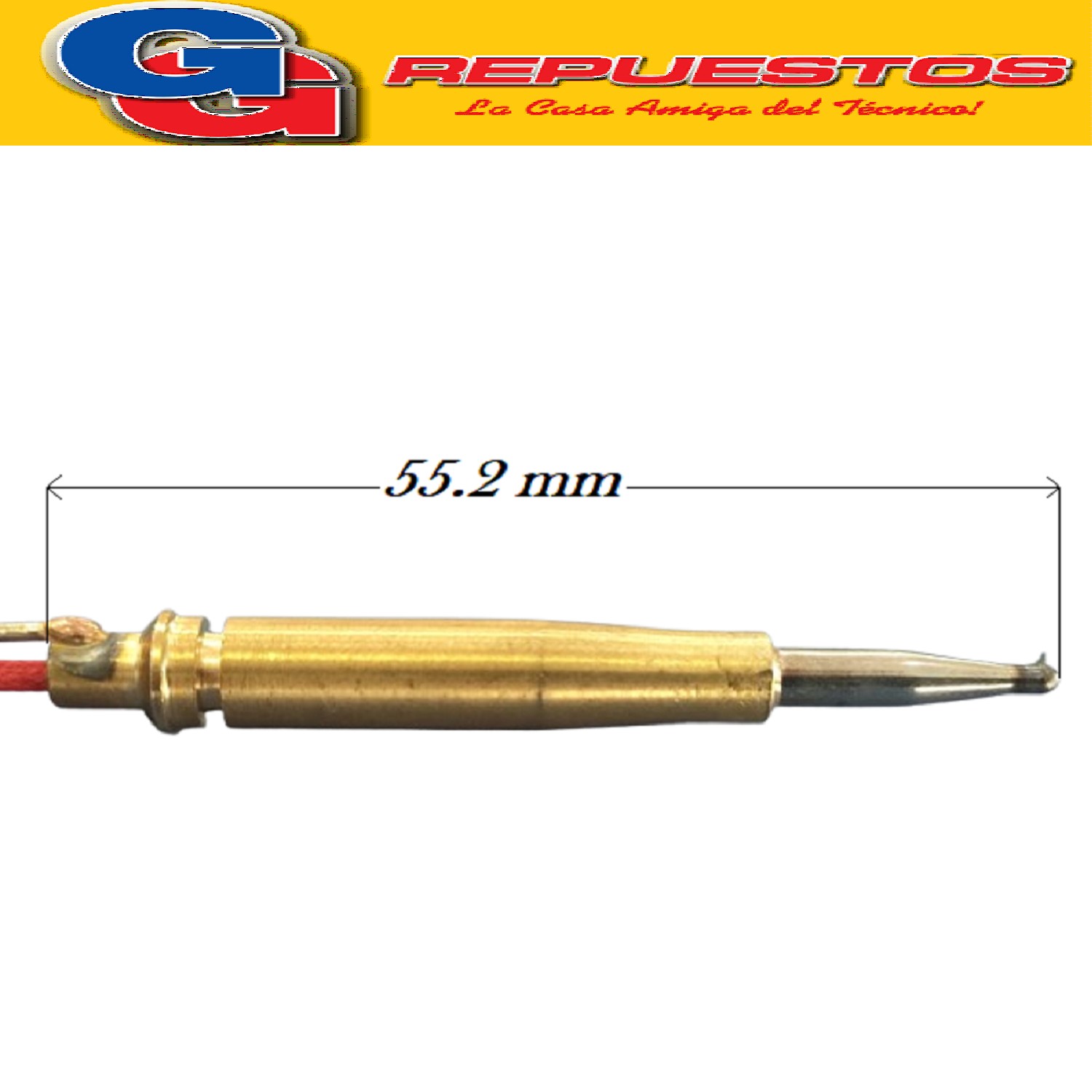 TERMOCUPLA COAXIAL COCINA  1200 MM PIN LISA