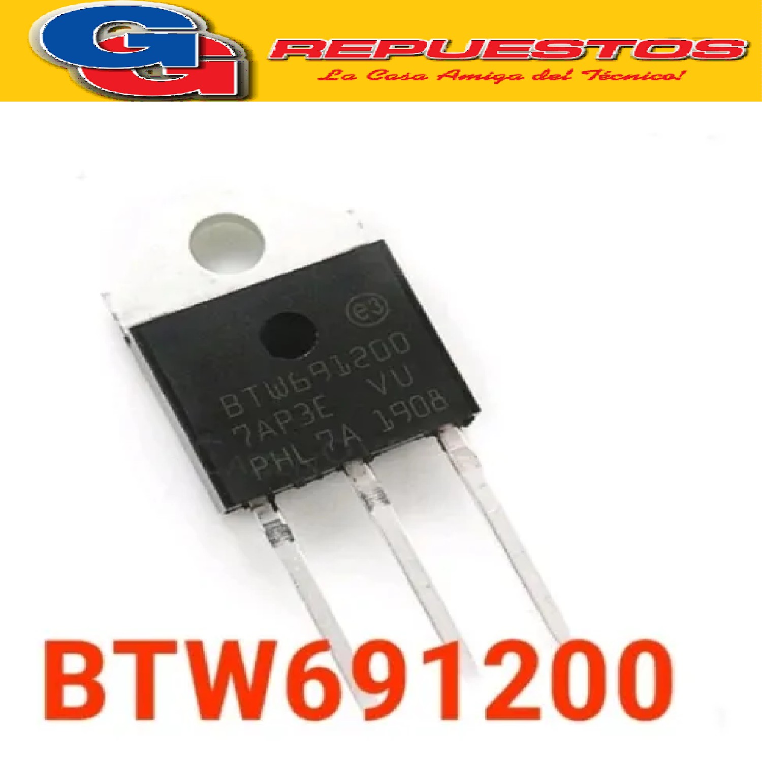 TRANSISTOR SCR 1200V 50A (TOP3) BTW69-1200RG