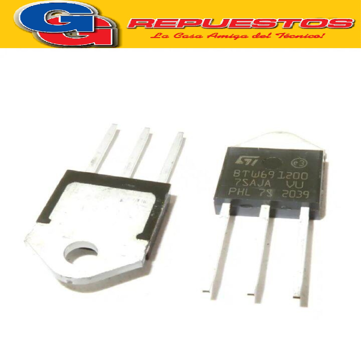 TRANSISTOR SCR 1200V 50A (TOP3) BTW69-1200RG