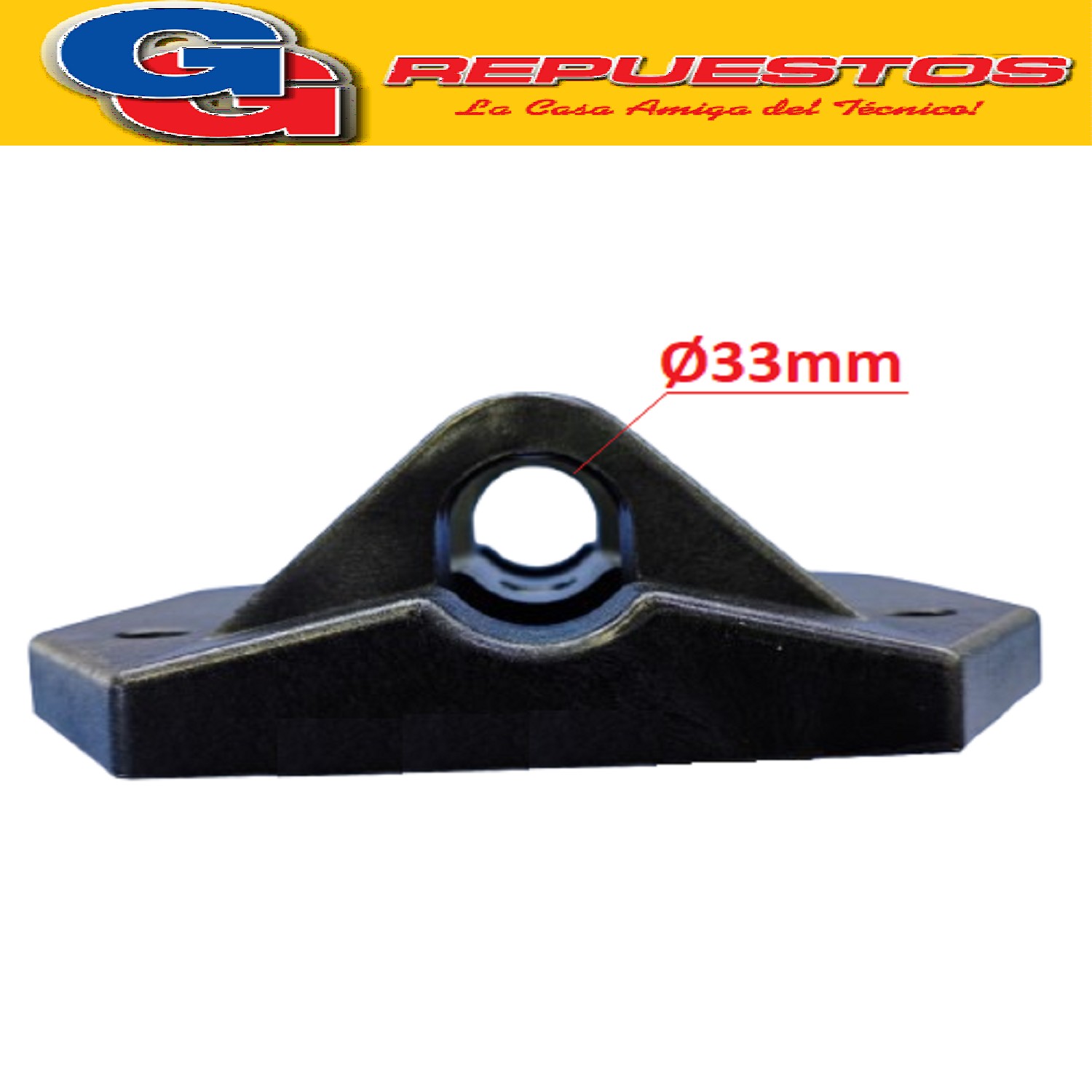 SOPORTE INDUSTRIAL PLASTICO NEGRO DE PARED PARA VENTILADOR LILIANA COMPATIBLE CON LOS MODELOS VWI32 / VWIT32 / DBPAR32 / VWI32CB