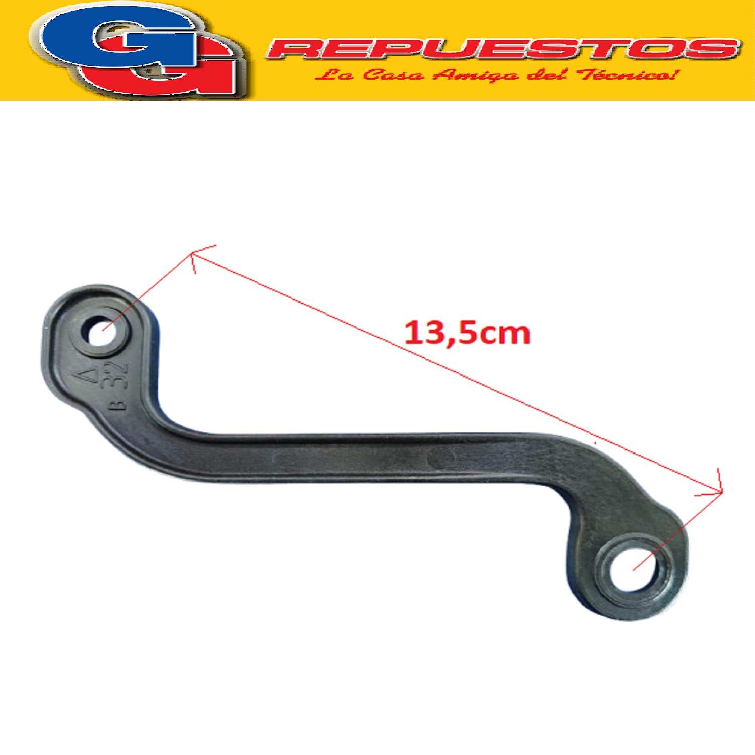 BIELA DE GIRO PLASTICA PARA VENTILADOR 32 PULGADAS LILIANA COMPATIBLE CON LOS MODELOS VPI32 / VWI32 / VWIT32 / VPI32CB / VWI32CB