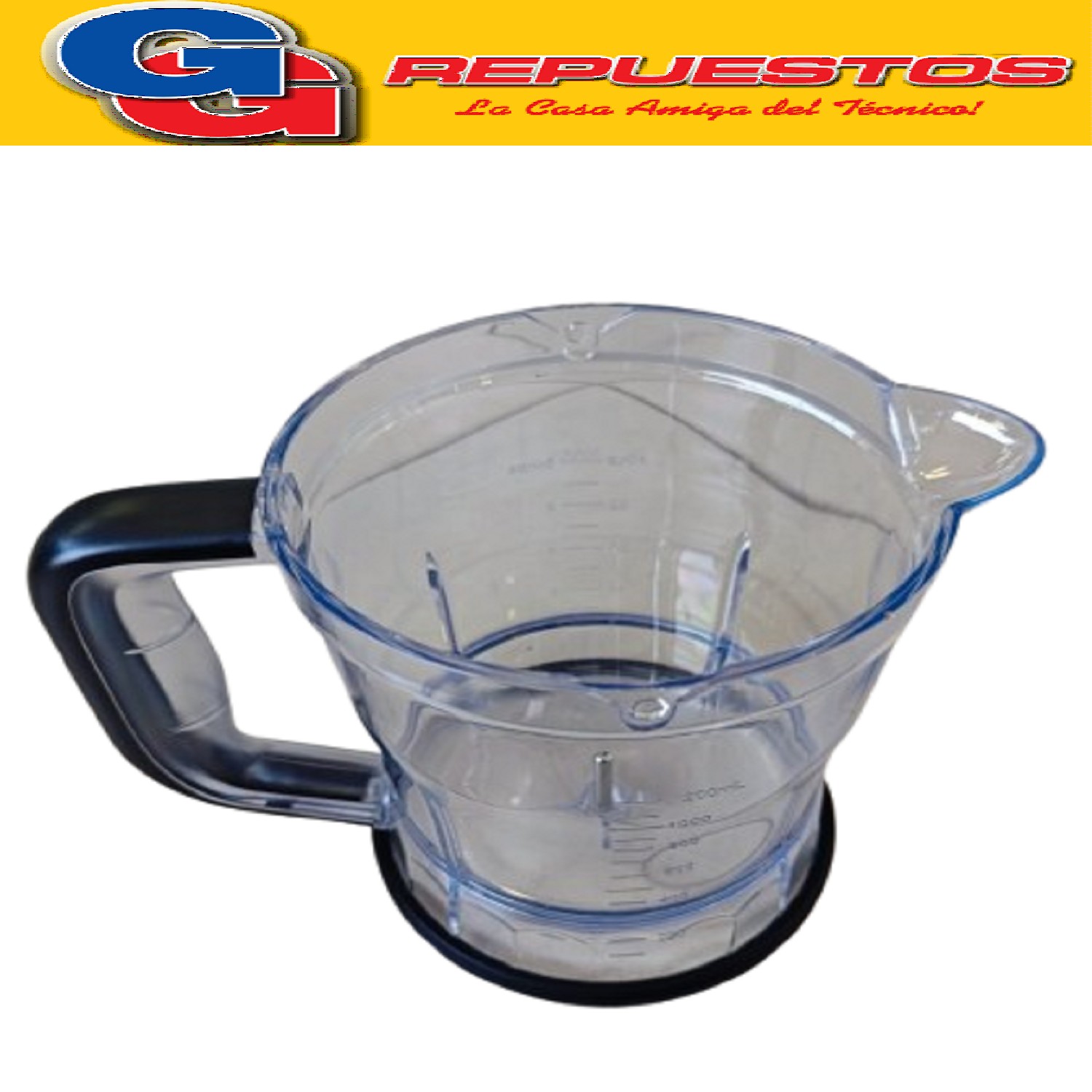 VASO TAZA PROCESADORA PICADOR LILIANA MIXAPIC COMPATIBLE CON LOS MODELOS AM911 / AM312 BOLS CHOPPER