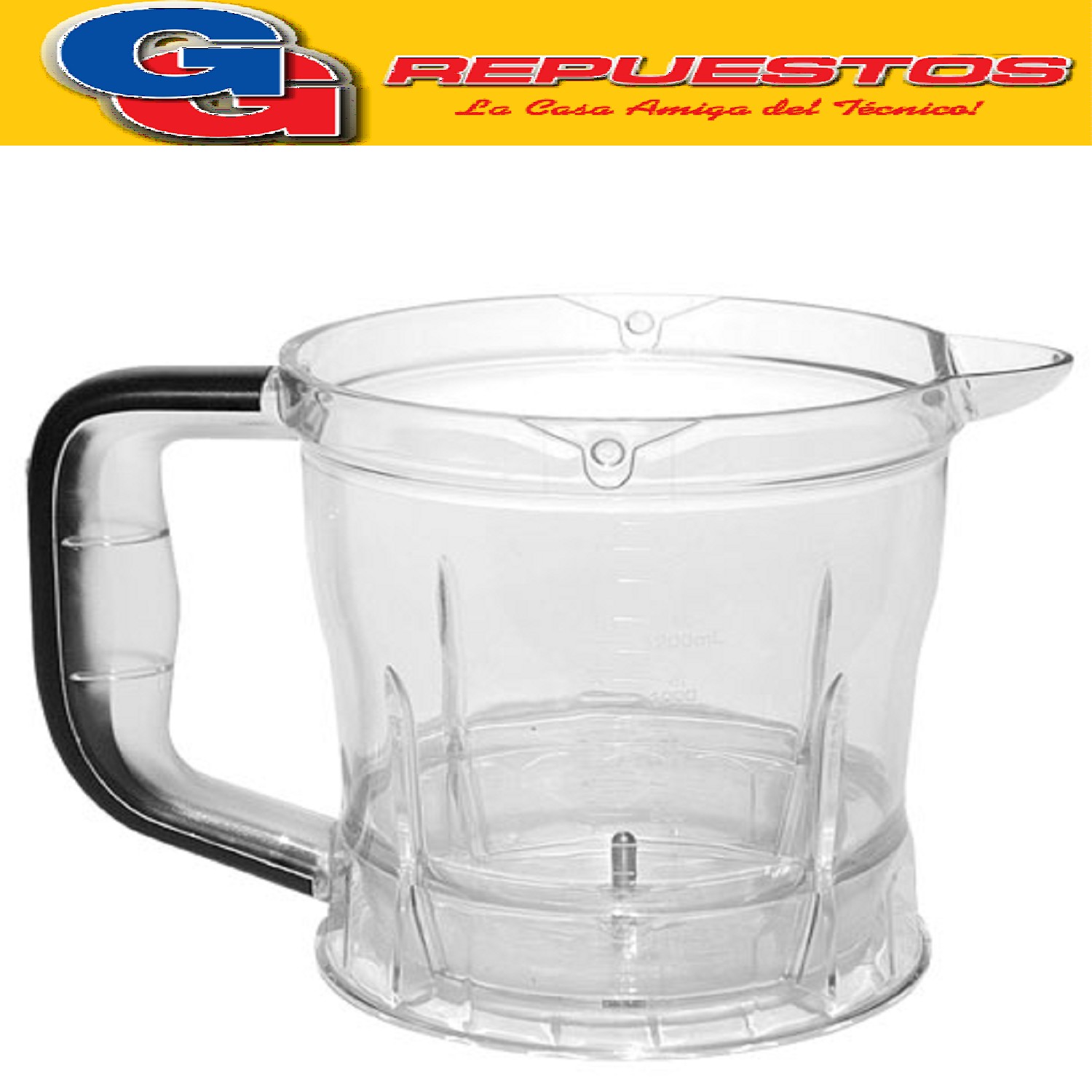 VASO TAZA PROCESADORA PICADOR LILIANA MIXAPIC COMPATIBLE CON LOS MODELOS AM911 / AM312 BOLS CHOPPER