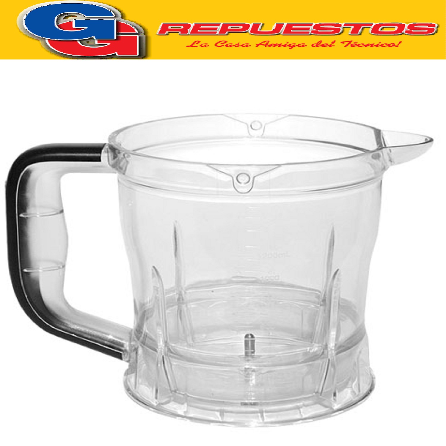 VASO TAZA PROCESADORA PICADOR LILIANA MIXAPIC COMPATIBLE CON LOS MODELOS AM911 / AM312 BOLS CHOPPER