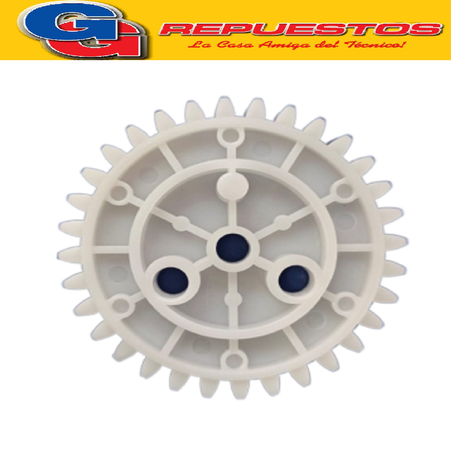 ENGRANAJE DE PLASTICO PARA ASPAS VENTILADOR DE TECHO LILIANA COMPATIBLE CON LOS MODELOS VTHA604 / VTHA604 DIAMETRO TOTAL 68MM 32 DIENTES EN TOTAL ANCHO DE DIENTES 5,2MM
