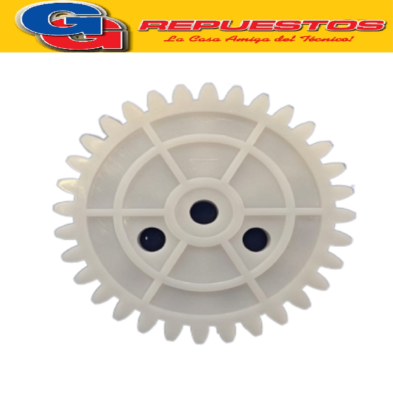 ENGRANAJE DE PLASTICO PARA ASPAS VENTILADOR DE TECHO LILIANA COMPATIBLE CON LOS MODELOS VTHA604 / VTHA604 DIAMETRO TOTAL 68MM 32 DIENTES EN TOTAL ANCHO DE DIENTES 5,2MM