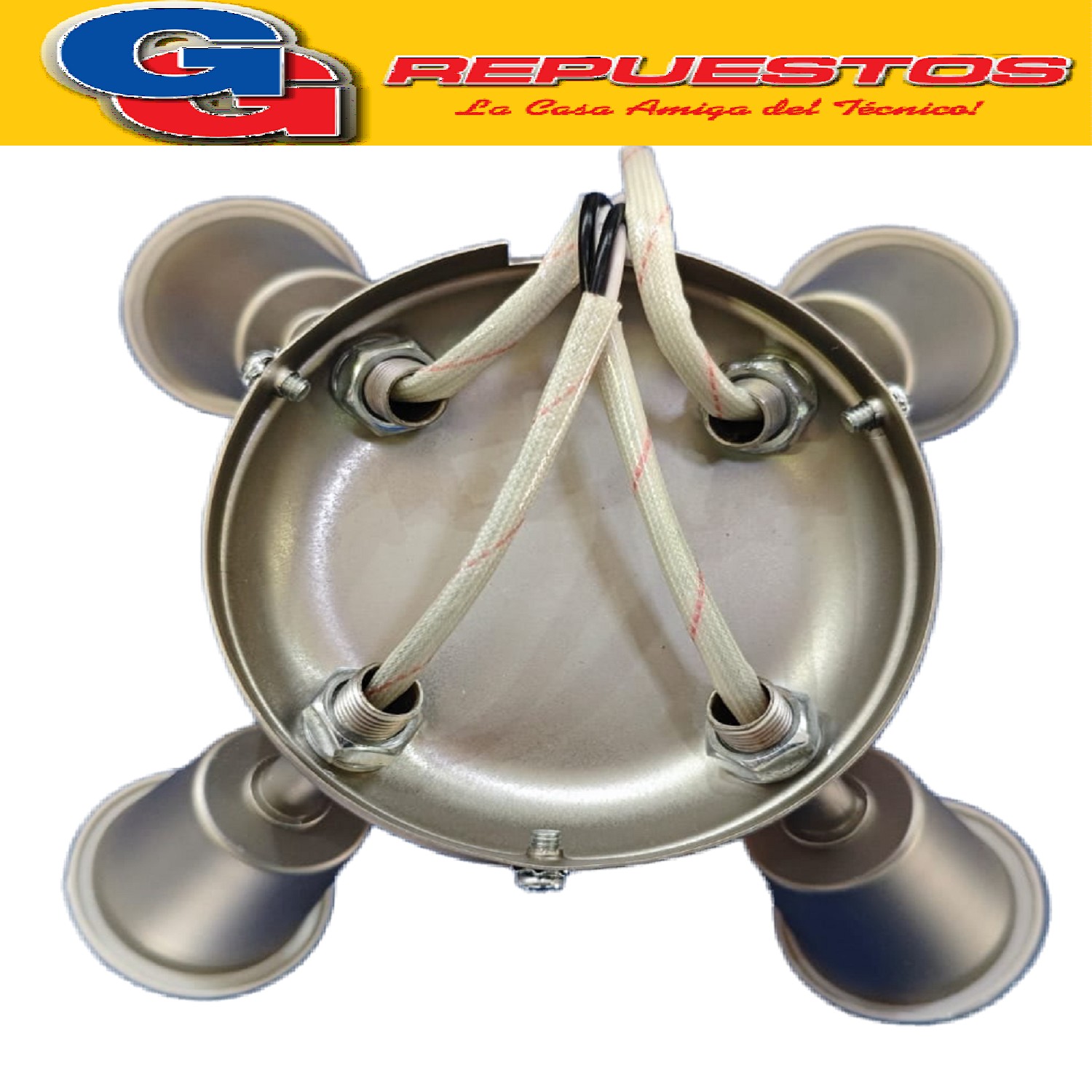 PORTA LAMPARA/FOCO PARA VENTILADOR DE TECHO 400-S LILIANA DE ACERO INOXIDABLE COMPATIBLE CON LOS MODELOS VTHM415 / VTHM415R / VTHM415 / VTHM415R