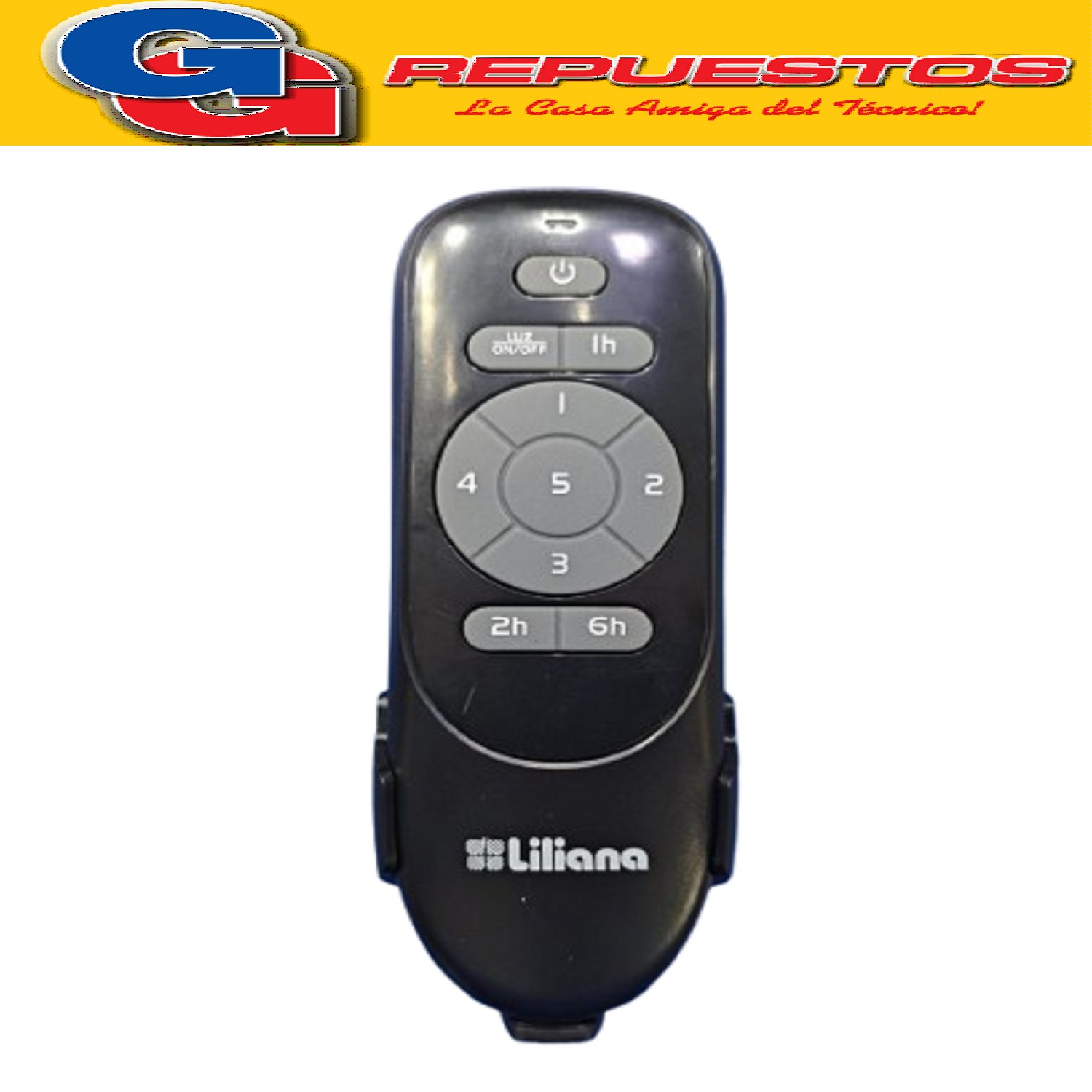 CONTROL REMOTO PARA VENTILADOR DE TECHO LILIANA COMPATIBLE C ON LOS MODELOS VTHM415R / VTHM415R CON RECEPTOR/CONTROLADOR
