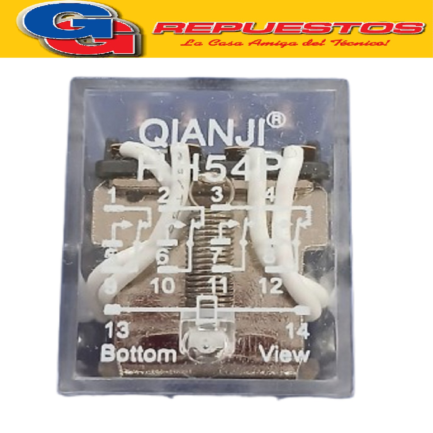 RELE BOBINA CORRIENTE CONTINUA 24VDC 5A 250V 4 INV