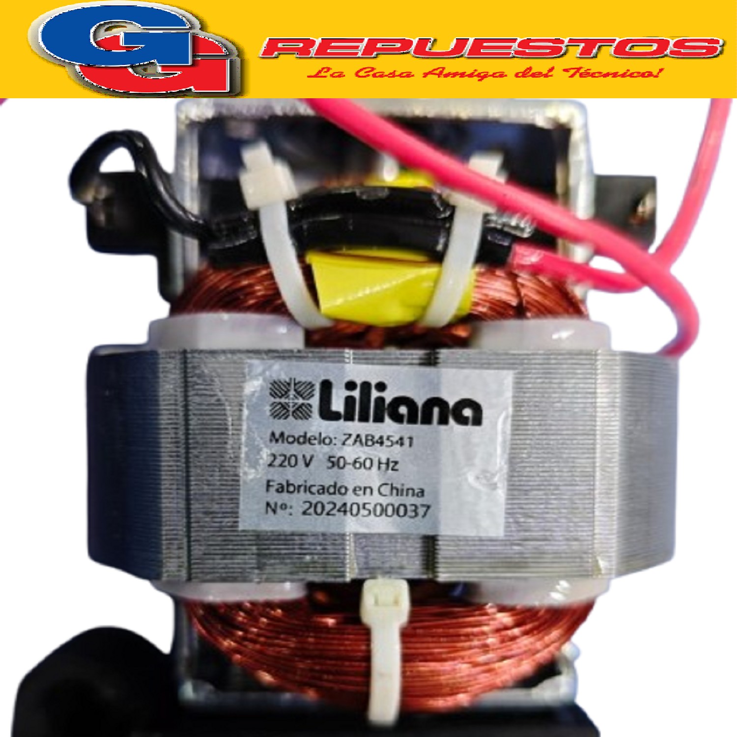 MOTOR Y CAJA DE ENGRANAJES PARA BATIDORA PLANETARIA LILIANA  COMPATIBLE CON EL MODELO AB909 MODELO DE MOTOR ZAB4541 220V 50-60Hz ZZAB4541