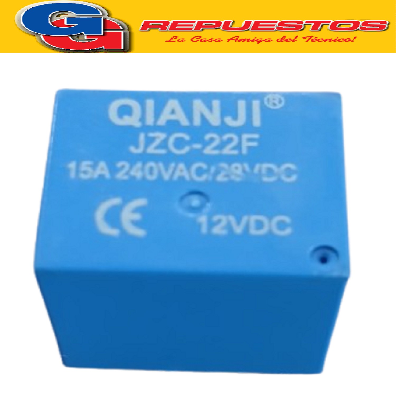 RELAY 12VDC 15A 250V/JZX-22F-DC12V
