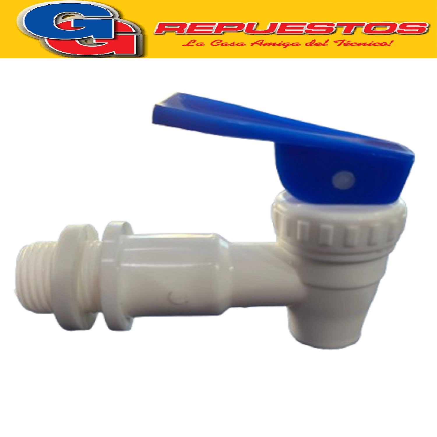 CANILLA PARA DISPENSER ROSCA MACHO (18MM) PASTICA AZUL