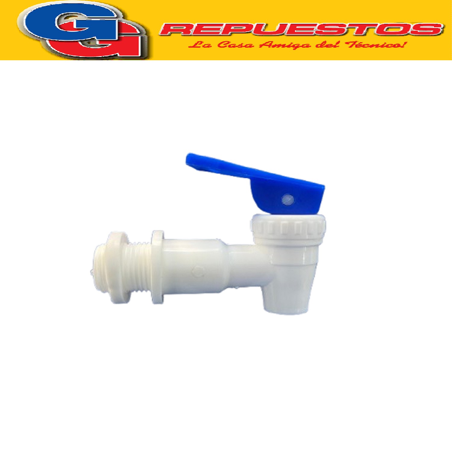 CANILLA PARA DISPENSER ROSCA MACHO (18MM) PASTICA AZUL