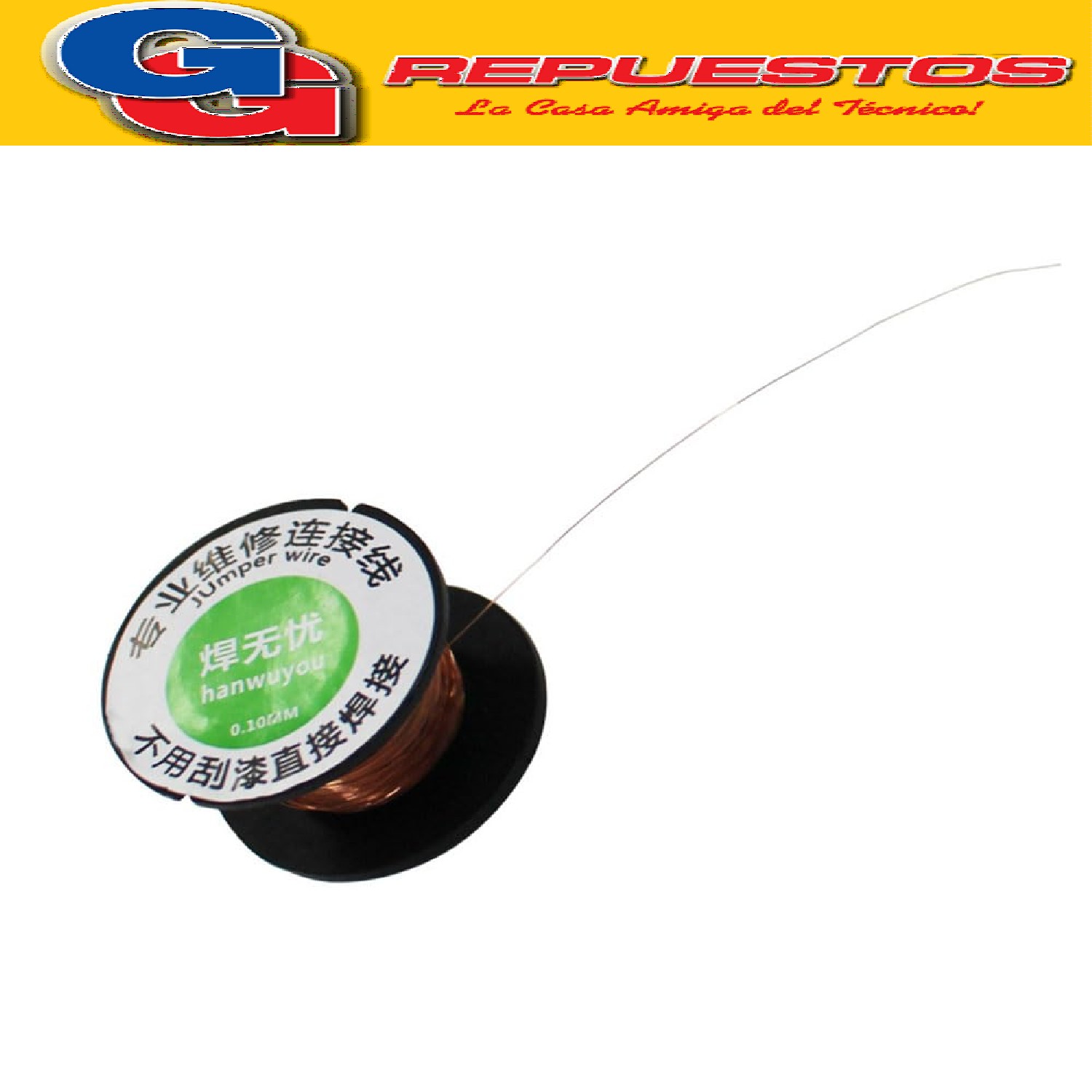 CABLE JUMP EXTRA FINO 0.02mm 50m PARA REPRACION DE PISTAS Y PUENTES EN PLACAS ELECTRONICAS