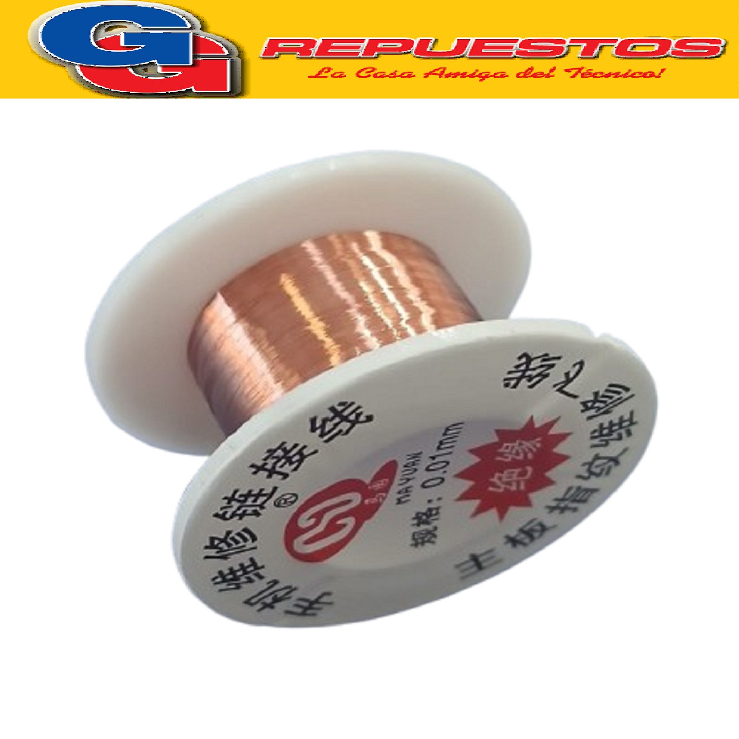 CABLE JUMP EXTRA FINO 0.02mm 50m PARA REPRACION DE PISTAS Y PUENTES EN PLACAS ELECTRONICAS