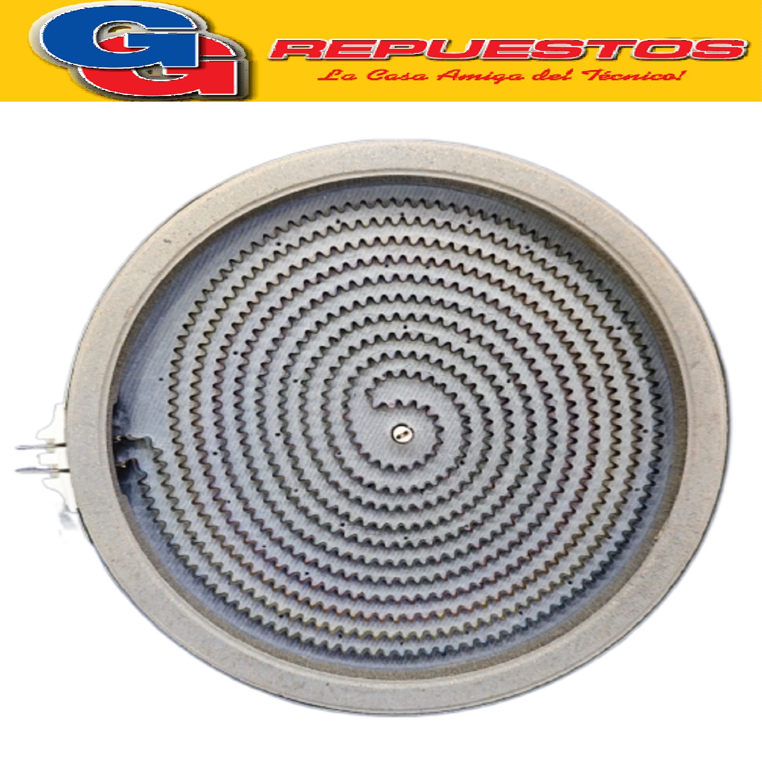 RESISTENCIA VITRO 200 mm 1800W PARA HORNO ELECTRICO 45LTS LILIANA COMPATIBLE CON EL MODELO AO145V DIAMETRO TOTAL DEL PLATO 20CM Y 2.8CM DE ANCHO CON SENSOR INCLUIDO DE 15OHMS