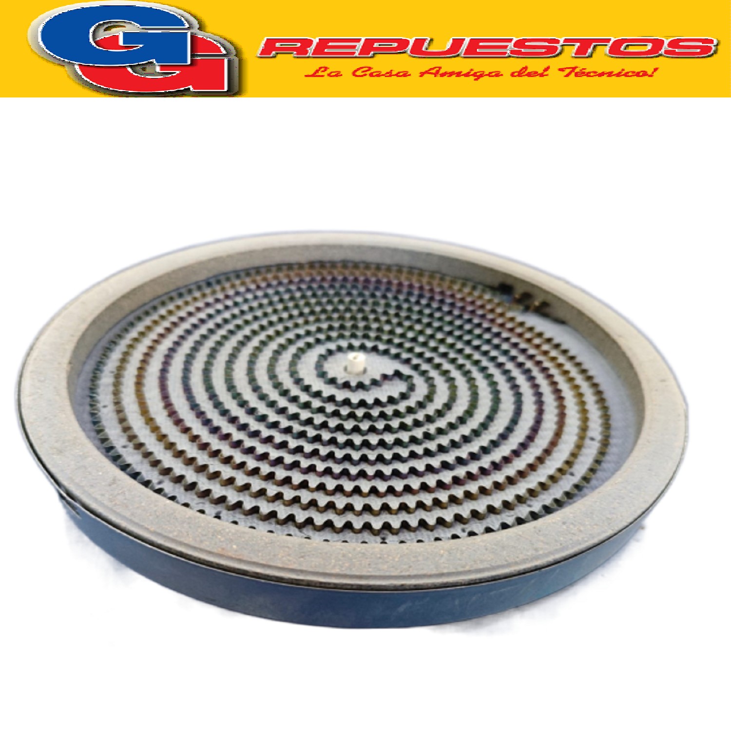 RESISTENCIA VITRO 200 mm 1800W PARA HORNO ELECTRICO 45LTS LILIANA COMPATIBLE CON EL MODELO AO145V DIAMETRO TOTAL DEL PLATO 20CM Y 2.8CM DE ANCHO CON SENSOR INCLUIDO DE 15OHMS