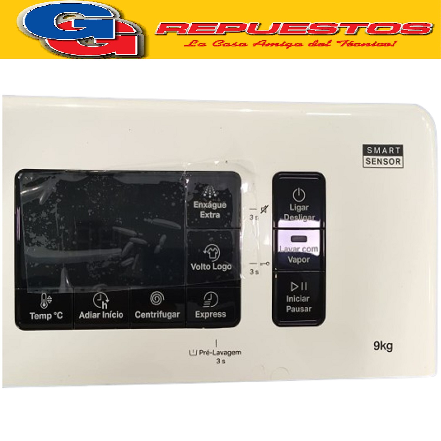 PANEL COMANDO CON PLAQUETA LAVASECARROPAS PARA WHIRLPOOL 9KG WNQ90AB