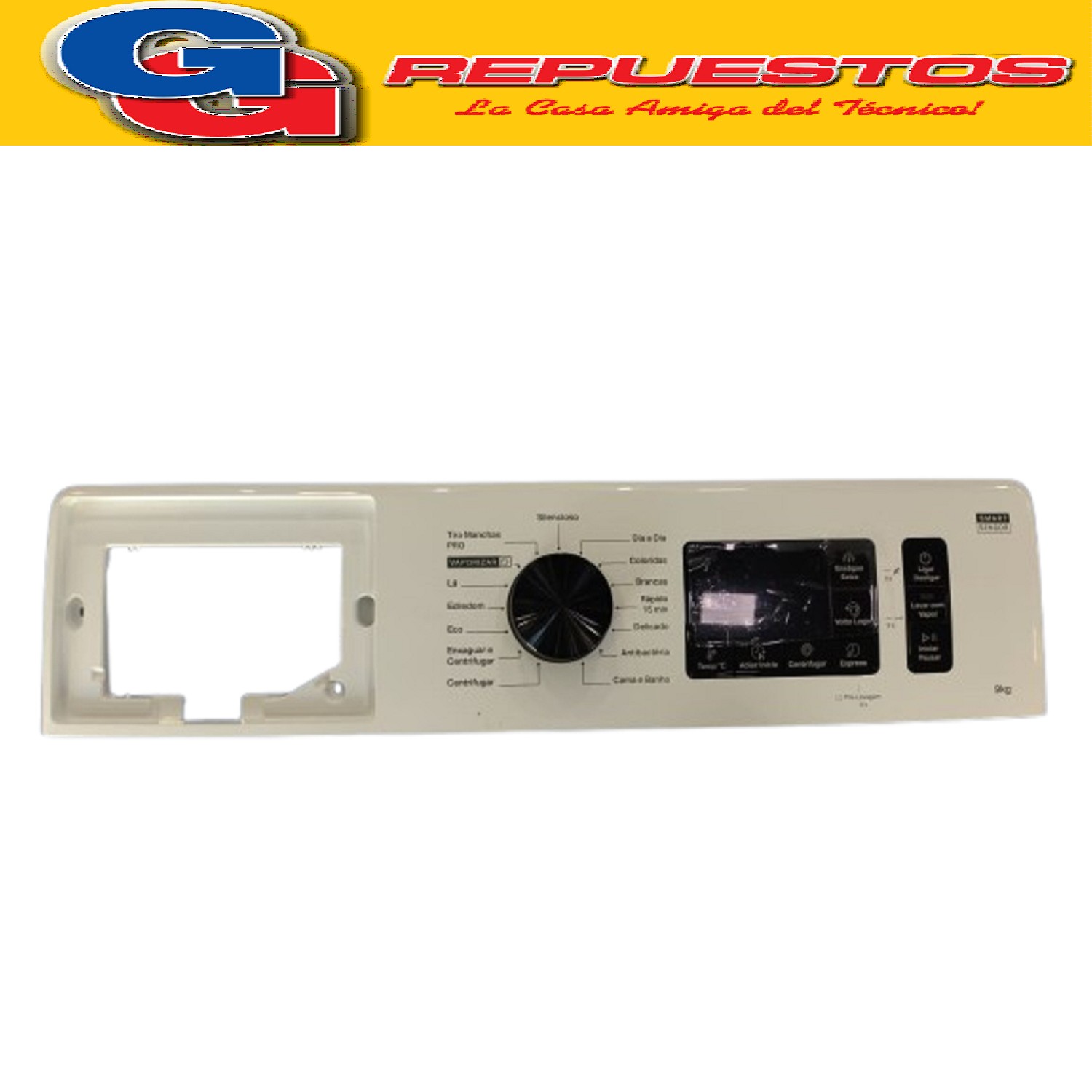 PANEL COMANDO CON PLAQUETA LAVASECARROPAS PARA WHIRLPOOL 9KG WNQ90AB