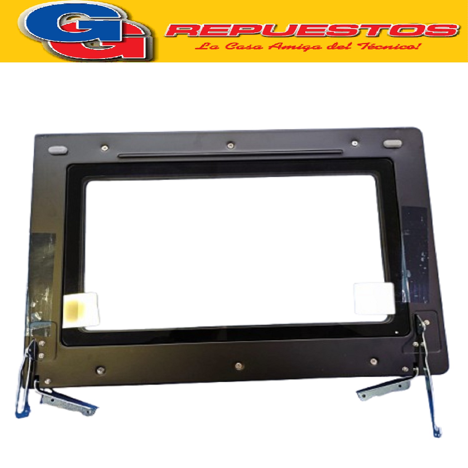 PUERTA DE VIDRIO PANEL PARA HORNO ELECTRICO LILIANA COMPATIBLE CON EL MODELO AO145V ALTO 33,4CM ANCHO 46,2CM ESPESOR DE LA PUERTA 1,9CM