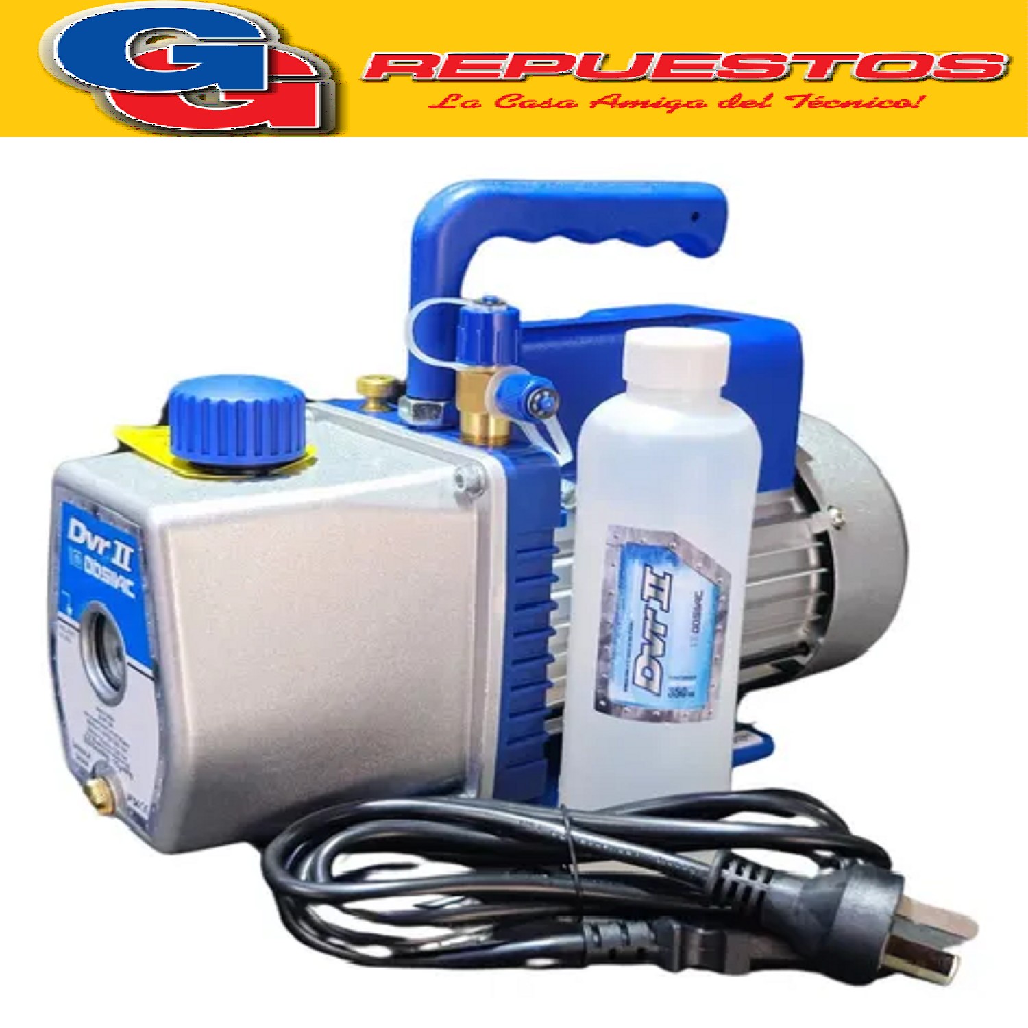 BOMBA DE VACIO DOSIVAC DVRII 130L/MINUTOS APTA PARA GAS R32  ANTIEXPLOSION. 2 ETAPAS DVR-2A-R32 R600 -R410-R22-R404-R134 YH12-UR12 UR22 PARA TODOS LOS GASES