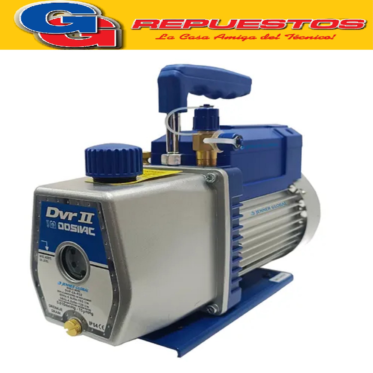 BOMBA DE VACIO DOSIVAC DVRII 130L/MINUTOS APTA PARA GAS R32  ANTIEXPLOSION. 2 ETAPAS DVR-2A-R32 R600 -R410-R22-R404-R134 YH12-UR12 UR22 PARA TODOS LOS GASES