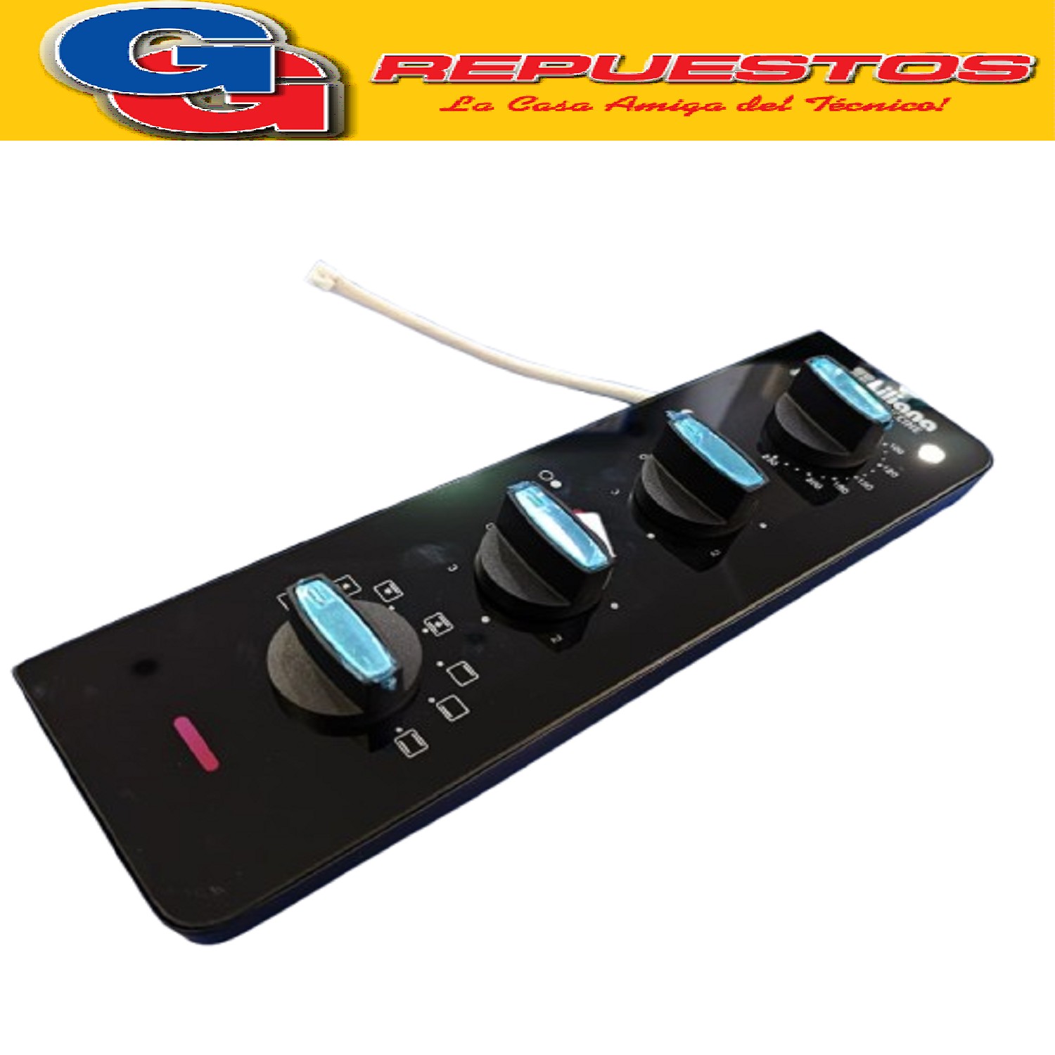 FRENTE PANEL PARA HORNO ELECTRICO LILIANA 45LTS COMPATIBLE   CON EL MODELO AO145V COLOR NEGRO