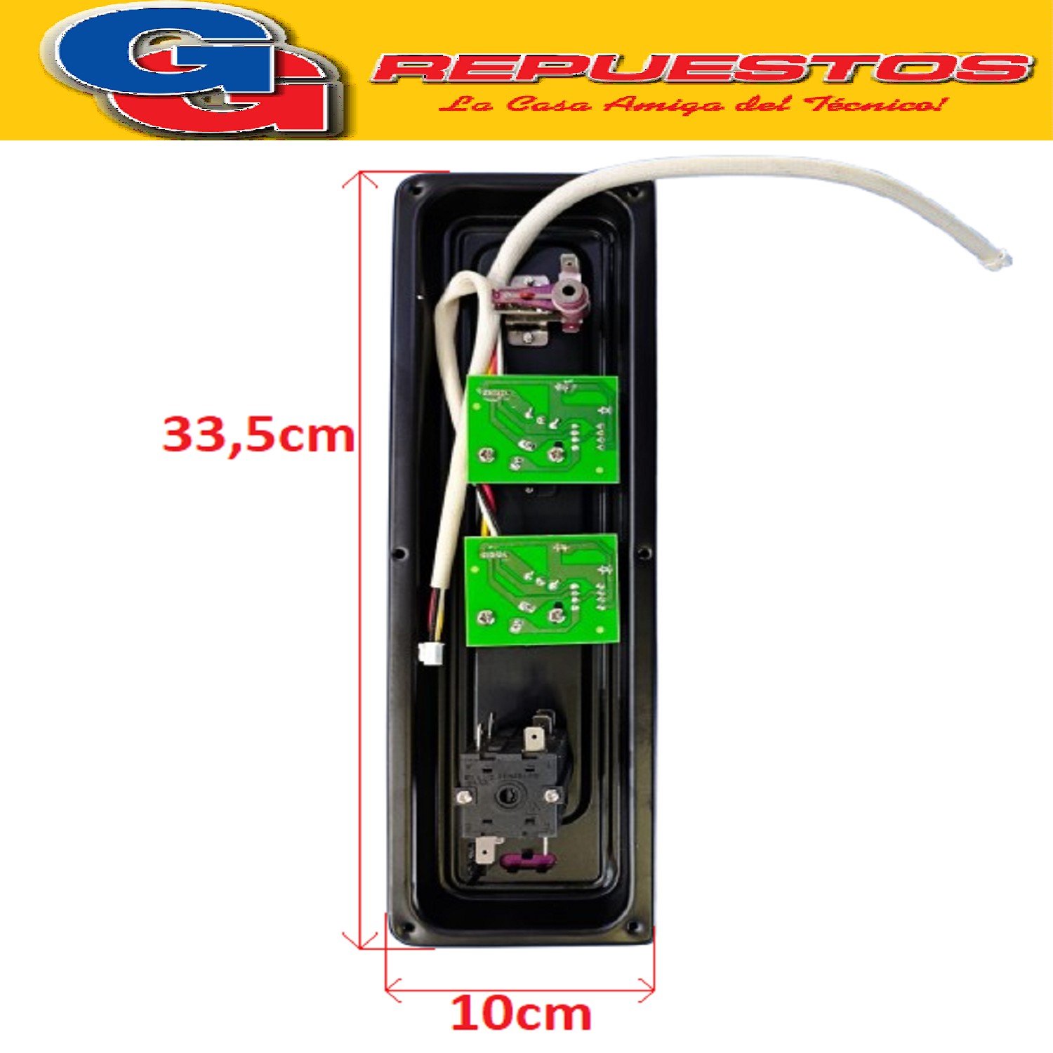 FRENTE PANEL PARA HORNO ELECTRICO LILIANA 45LTS COMPATIBLE   CON EL MODELO AO145V COLOR NEGRO