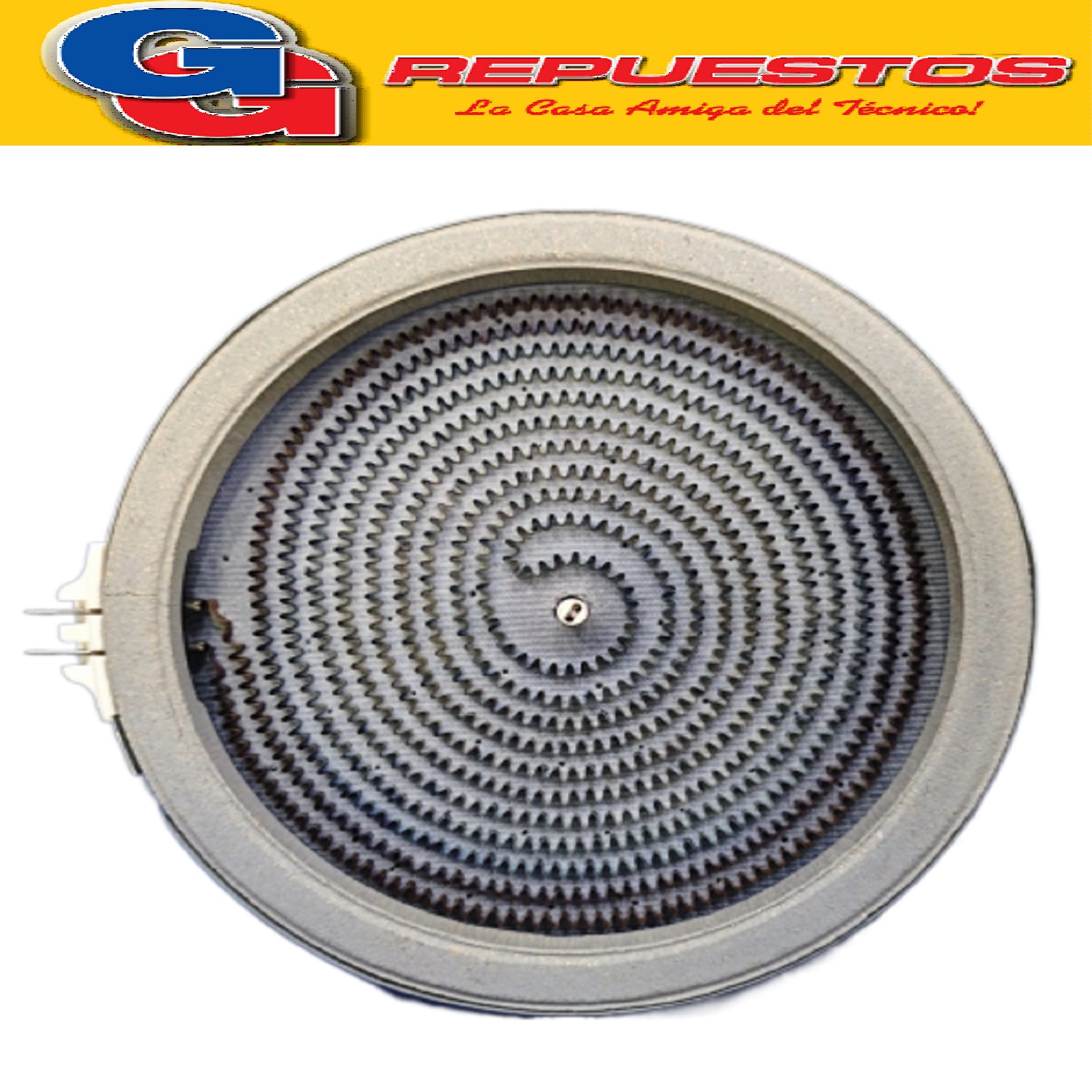 RESISTENCIA VITRO 170 mm 1000 w PARA HORNO ELECTRICO LILIANA 45LTS COMPATIBLE CON EL MODELO AO145V DIAMETRO TOTAL 17CM ANCHO 26MM